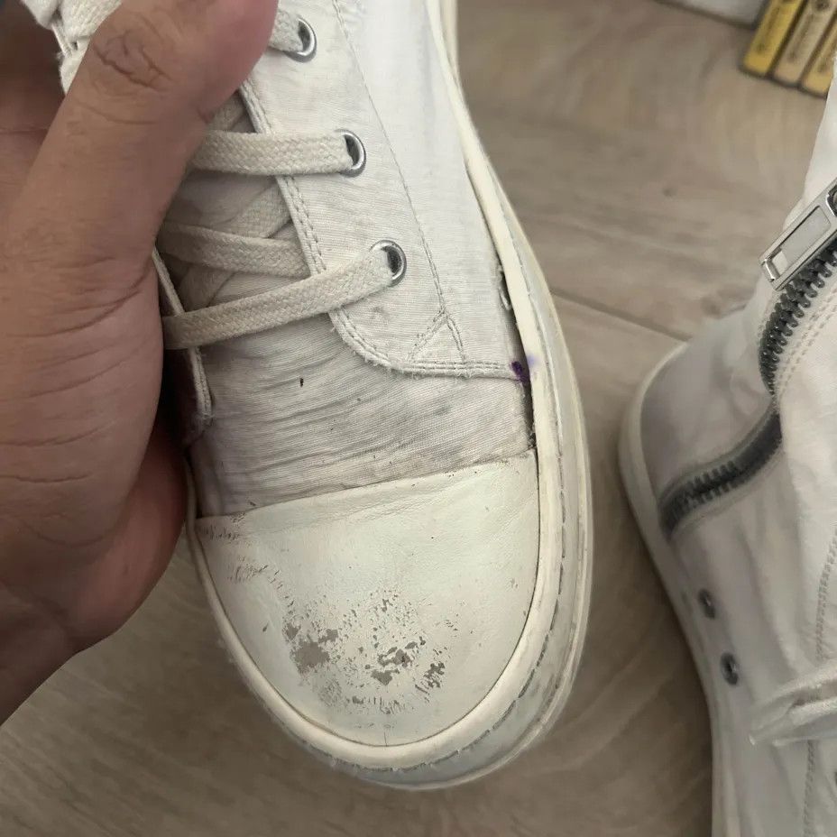 Rick Owens Drkshdw Rick Owens DRKSHDW Canvas Hightop Ramones Size US 10 / EU 43 - 9 Thumbnail