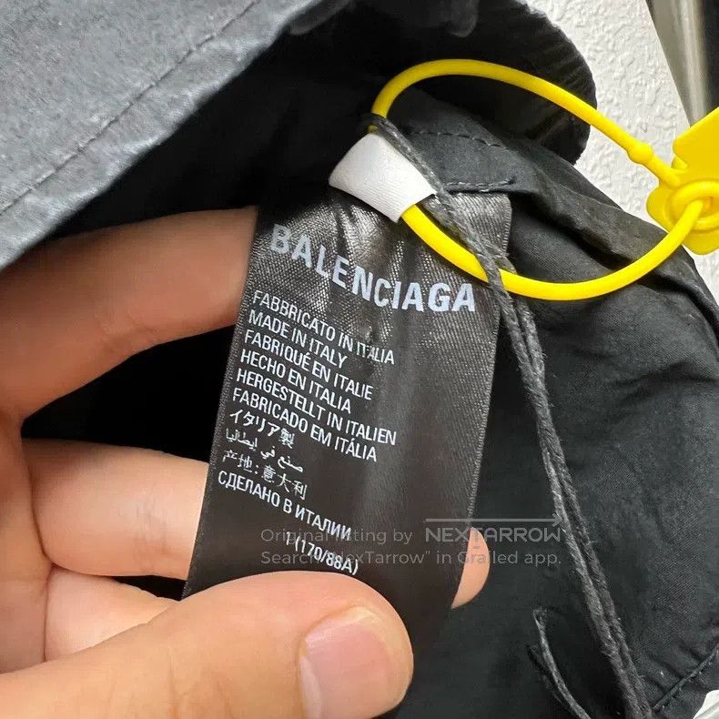 Balenciaga Balenciaga 3B Embroidered Red Logo Black Shirt Jacket Size US S / EU 44-46 / 1 - 4 Thumbnail