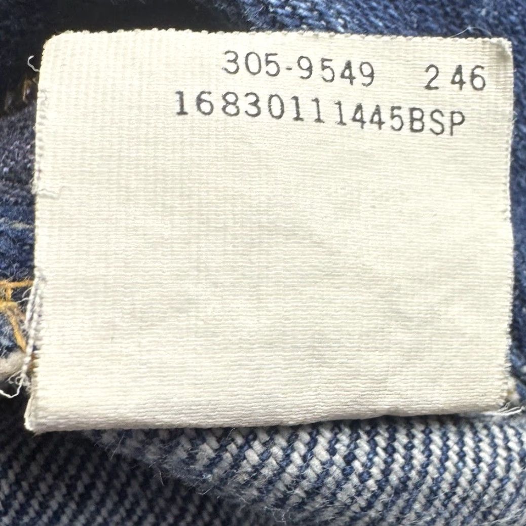 Lee VINTAGE Lee Riders Jeans Women’s 28x32 Straight High Rise Blue Denim 5-Pocket USA 1960s 80s Mens Womens Boys Girls Size 34" / US 12 / IT 48 - 5 Thumbnail