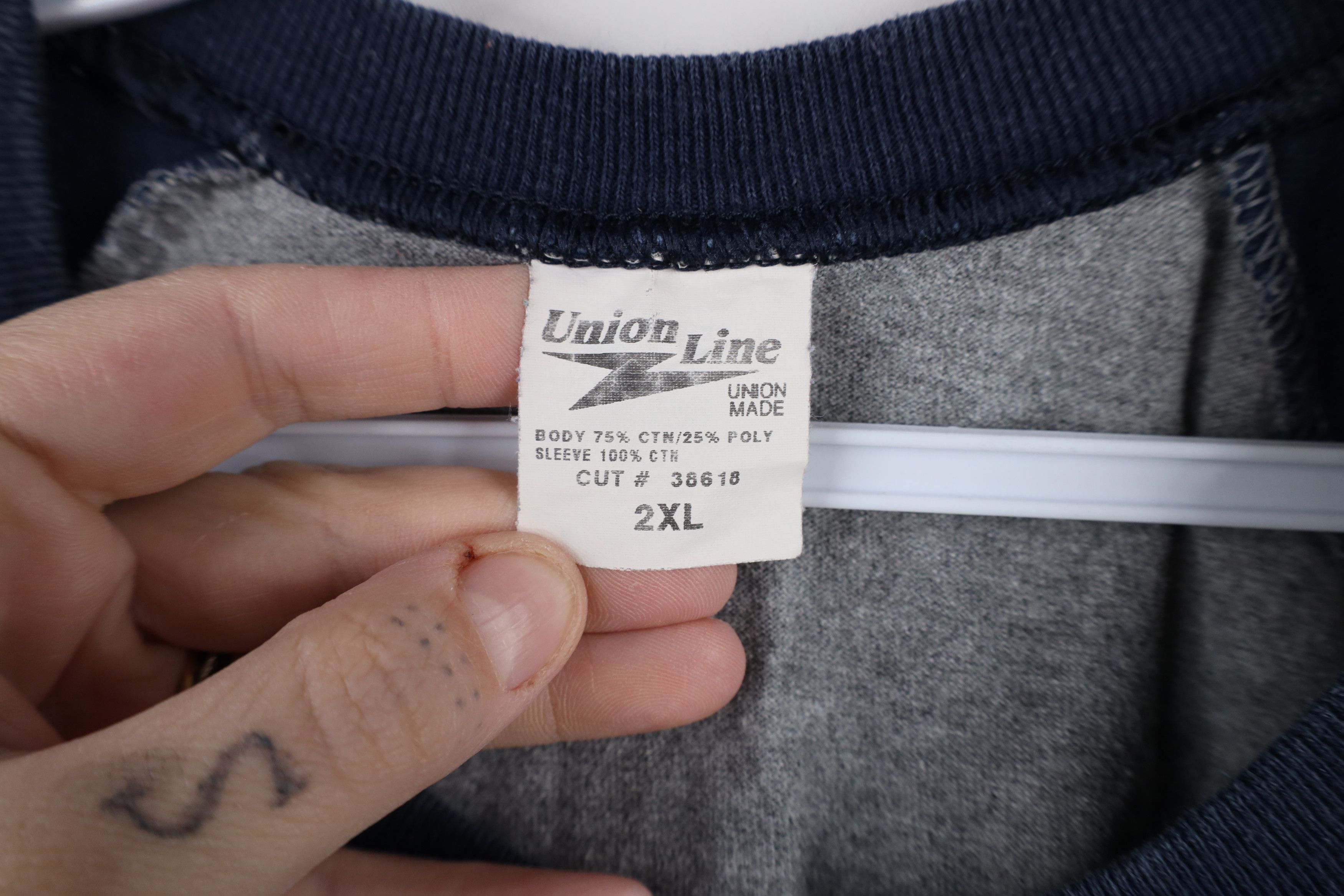 Vintage Vintage 90s Union Made United Steel Workers T-Shirt Gray USA Size US XL / EU 56 / 4 - 7 Thumbnail