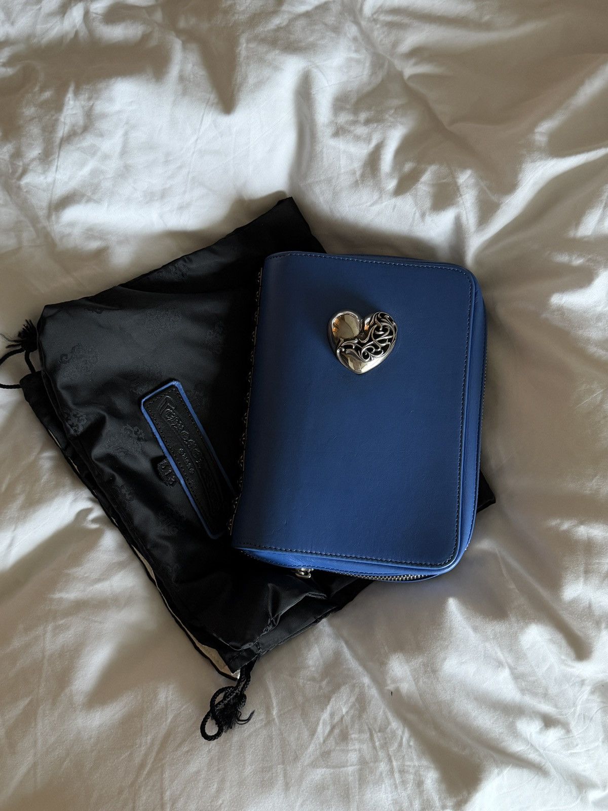 Chrome Hearts Chrome Hearts Blue Silver Heart Logo Agenda Book Size ONE SIZE - 6 Thumbnail