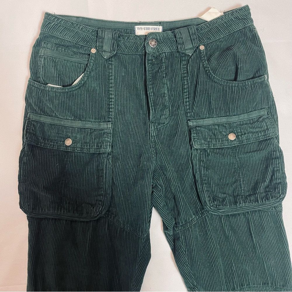 Free People NWT New Free People London Calling Low Rise Tapered Leg Gre Size 30" / US 8 / IT 44 - 6 Thumbnail
