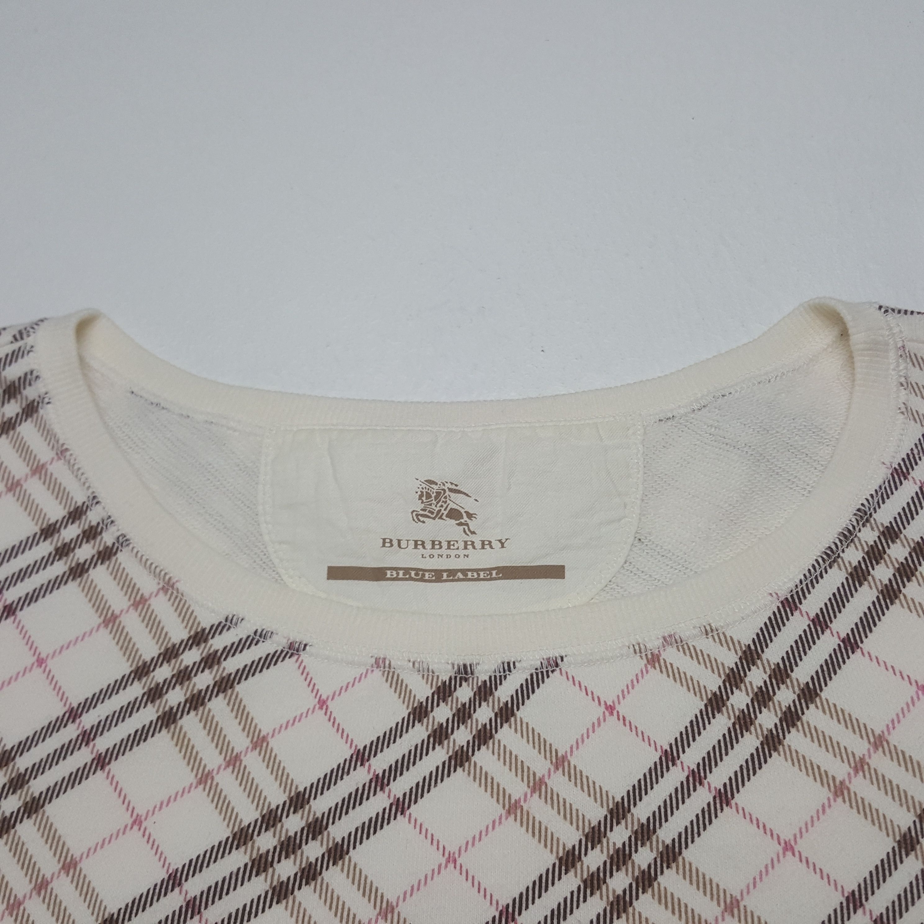 Burberry Vintage Burberry Blue Label Nova Check Sweatshirt Size XS / US 0-2 / IT 36-38 - 4 Thumbnail