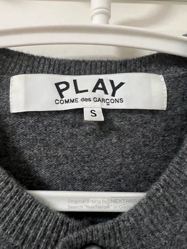 Comme des Garcons Comme Des Garcons Gray heart cardigan Size S / US 4 / IT 40 - 3 Thumbnail