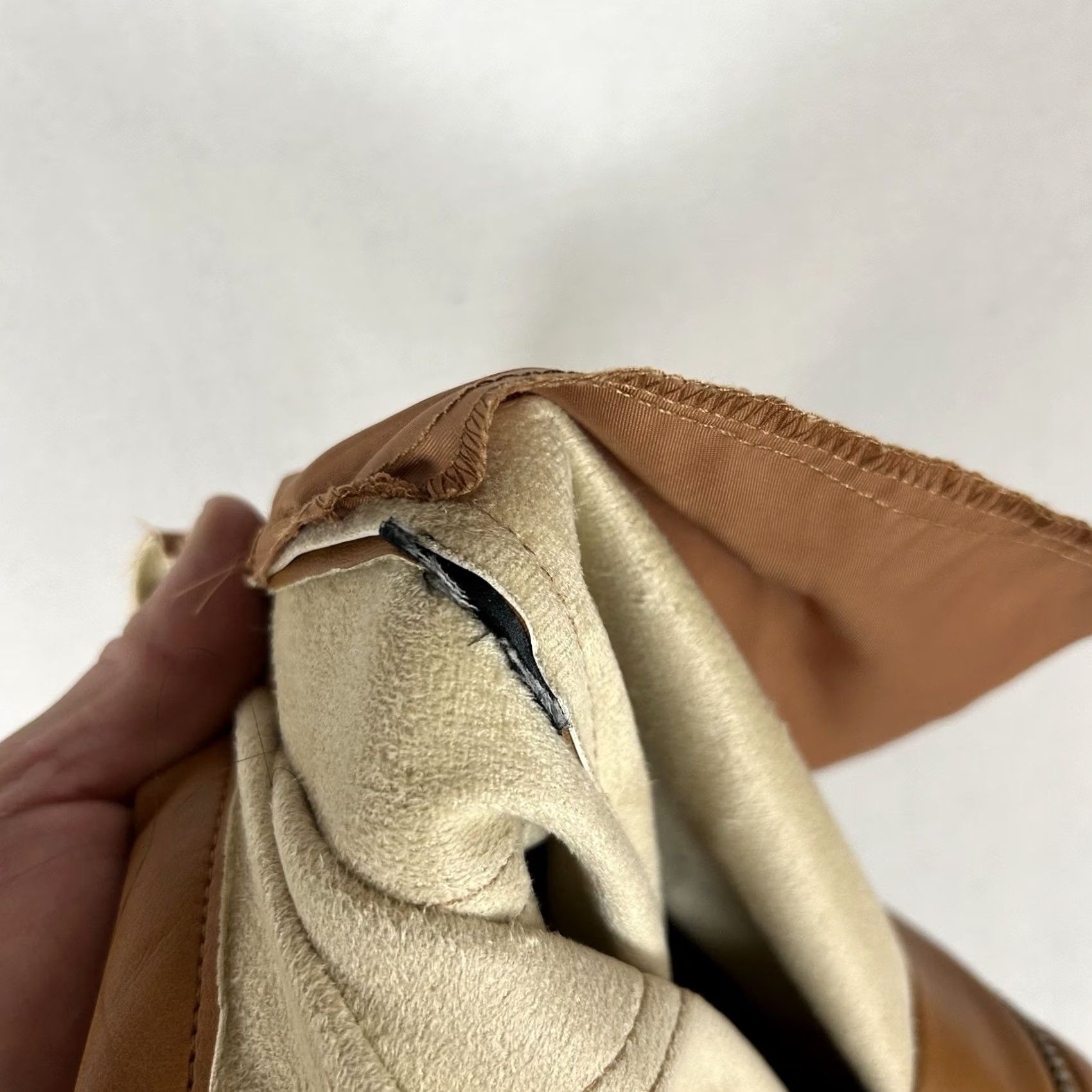 7 For All Mankind 7 For All Mankind Faux Leather Wide-Leg Cropped Pants Women's XS Tan Casual Size 26" / US 2 / IT 38 - 7 Thumbnail