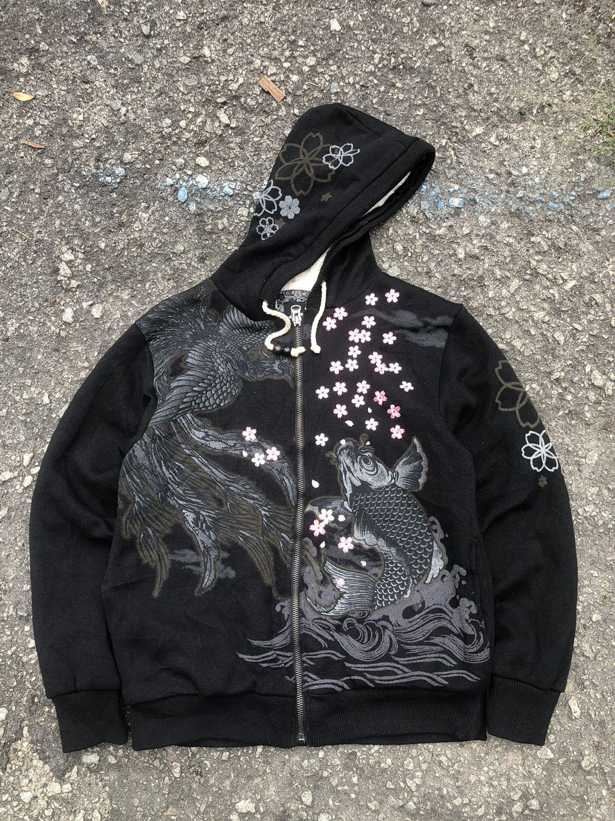 Japanese Brand RARE Vintage Overprint Embroidery Japanese Sukajan Hoodie Size US L / EU 52-54 / 3 - 2 Thumbnail