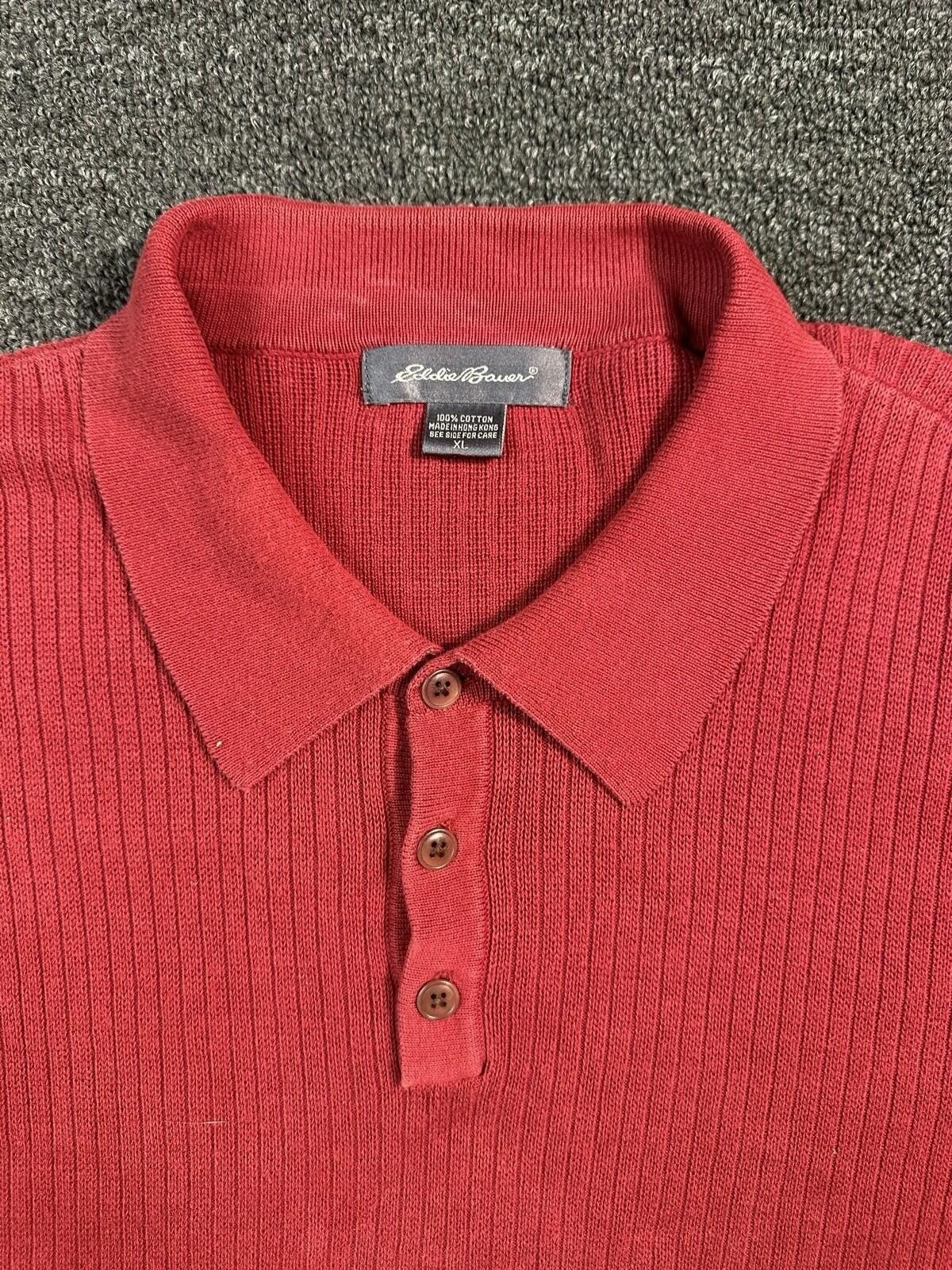 Eddie Bauer VTG Eddie Bauer Men's Red 100% Cotton Long Sleeve Size XL Size US XL / EU 56 / 4 - 3 Thumbnail