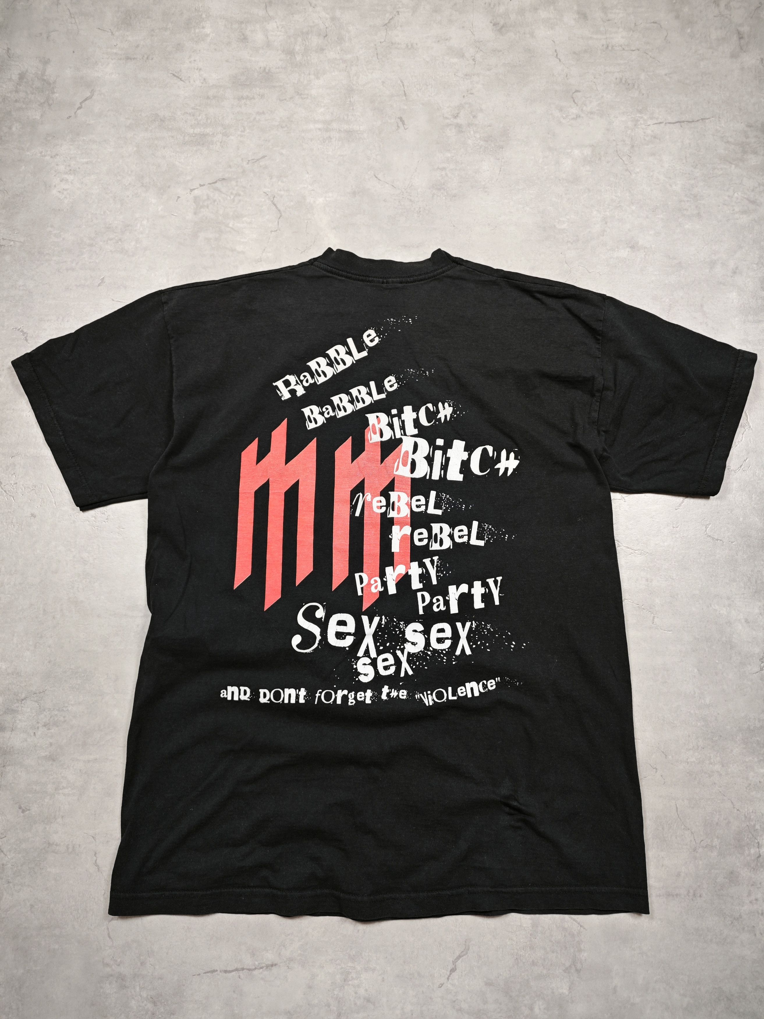 Fruit Of The Loom Marilyn Manson Vintage T shirt 2003 Size US XL / EU 56 / 4 - 4 Thumbnail