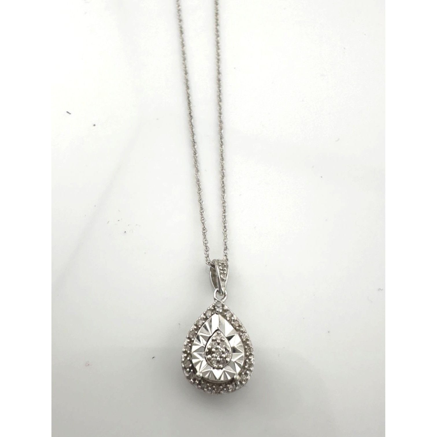 Other Pear Cut Natural Diamond Pendant Necklace Size ONE SIZE - 6 Thumbnail