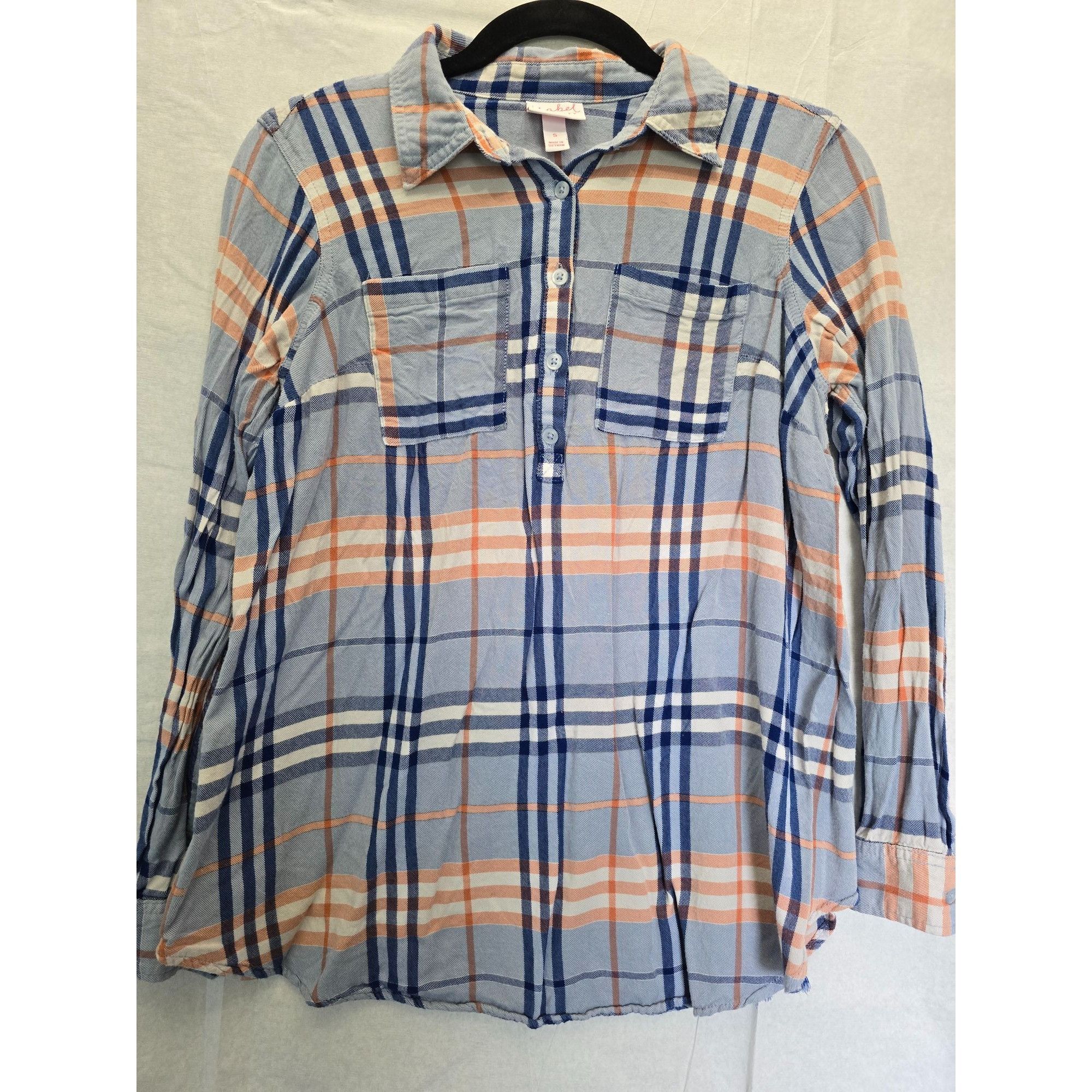 Other Isabel Maternity By Ingrid & Isabel Plaid Button-Front Tunic Size S / US 4 / IT 40 - 1 Thumbnail