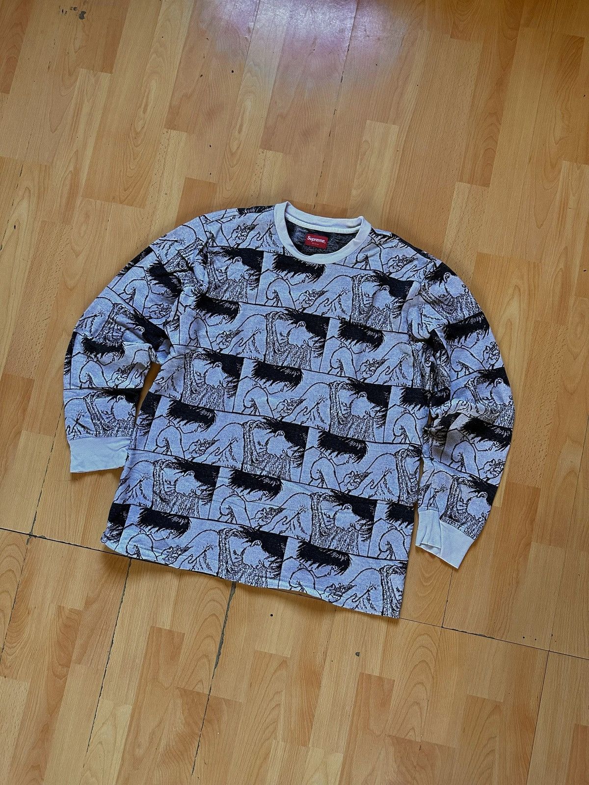 Supreme Supreme AKIRA Syringe Jacquard L/S Top FW17 White M | Grailed