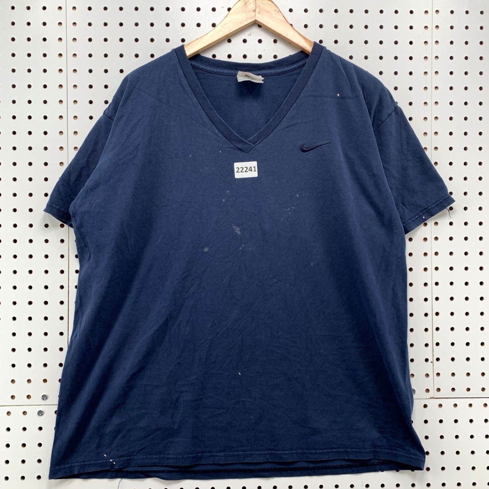 Nike VINTAGE Nike Shirt Navy Blue Embroidered Swoosh Adult Large 22.5x27 90s Shirt Mens Size US L / EU 52-54 / 3 - 6 Thumbnail