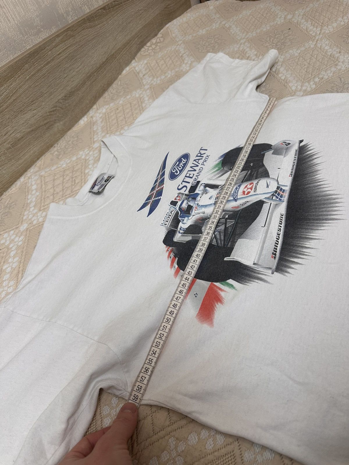 Formula 1 🔥 90s Stewart Grand Prix Ford Formula 1 GSI T Shirt Vintage Size US L / EU 52-54 / 3 - 7 Thumbnail