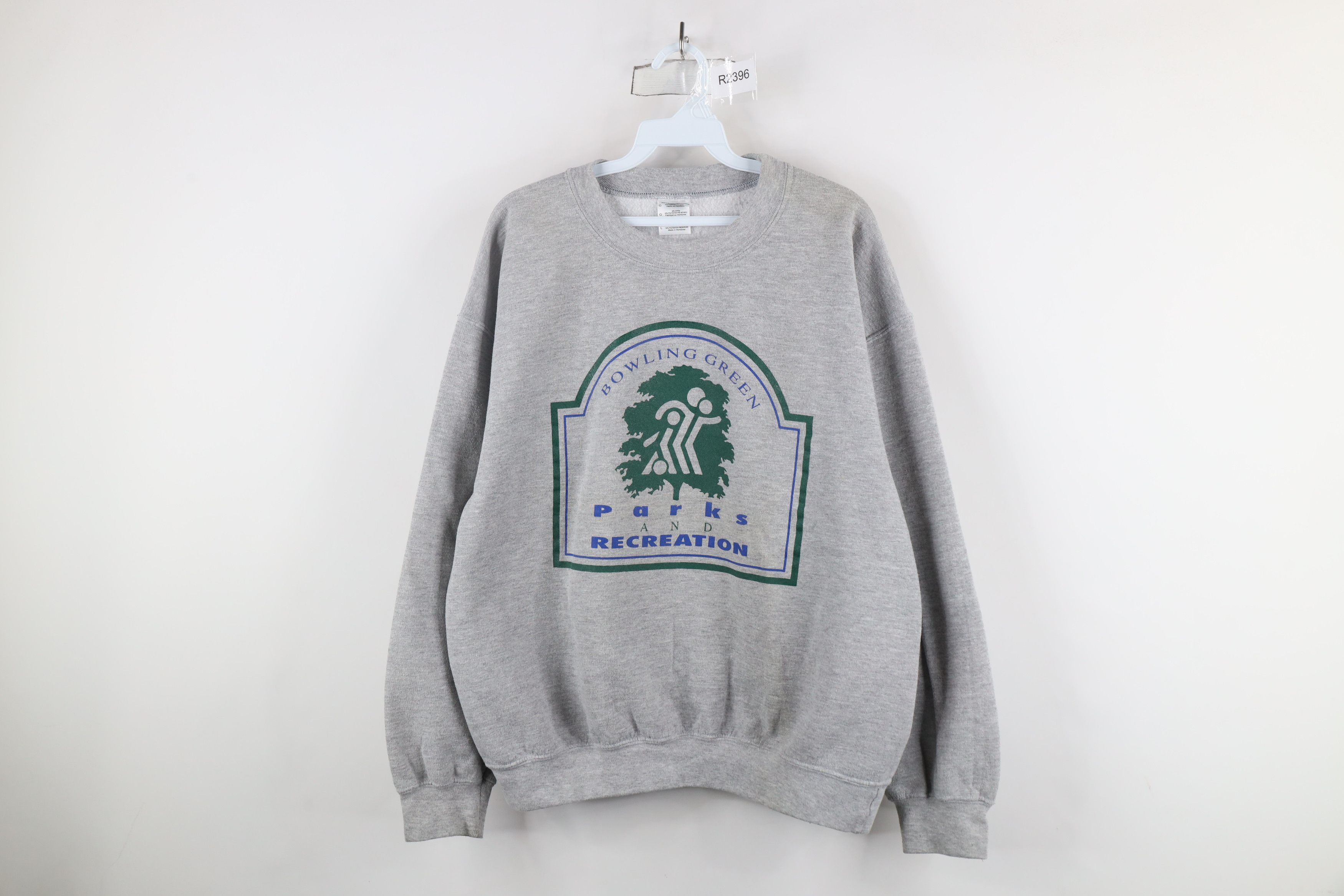Vintage Vintage Bowling Green Parks and Recreation Sweatshirt Gray Size US L / EU 52-54 / 3 - 1 Thumbnail