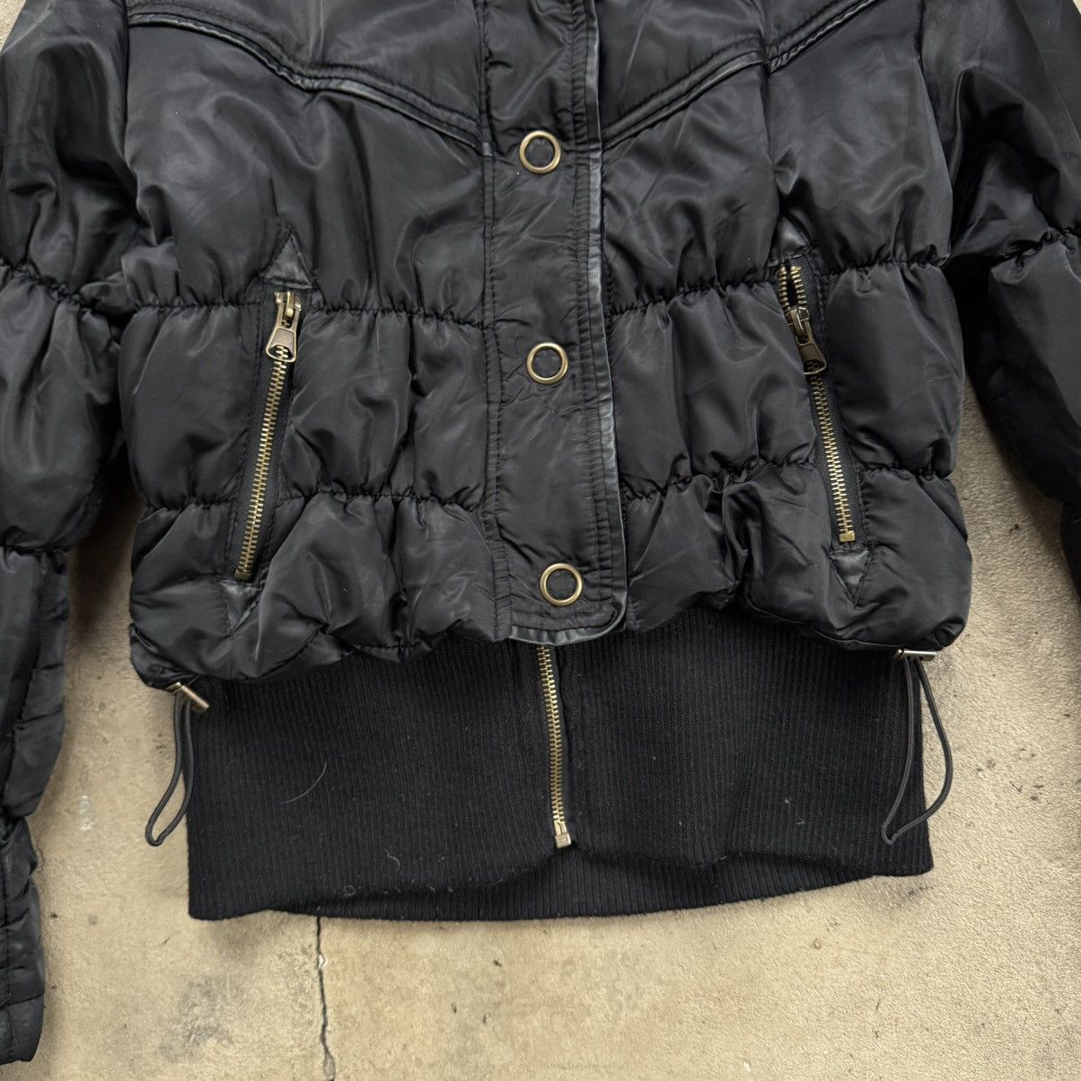 Hysteric Glamour Y2K Fascinate Nylon Puffer Crop Jacket With Fur Hood Size M / US 6-8 / IT 42-44 - 6 Thumbnail