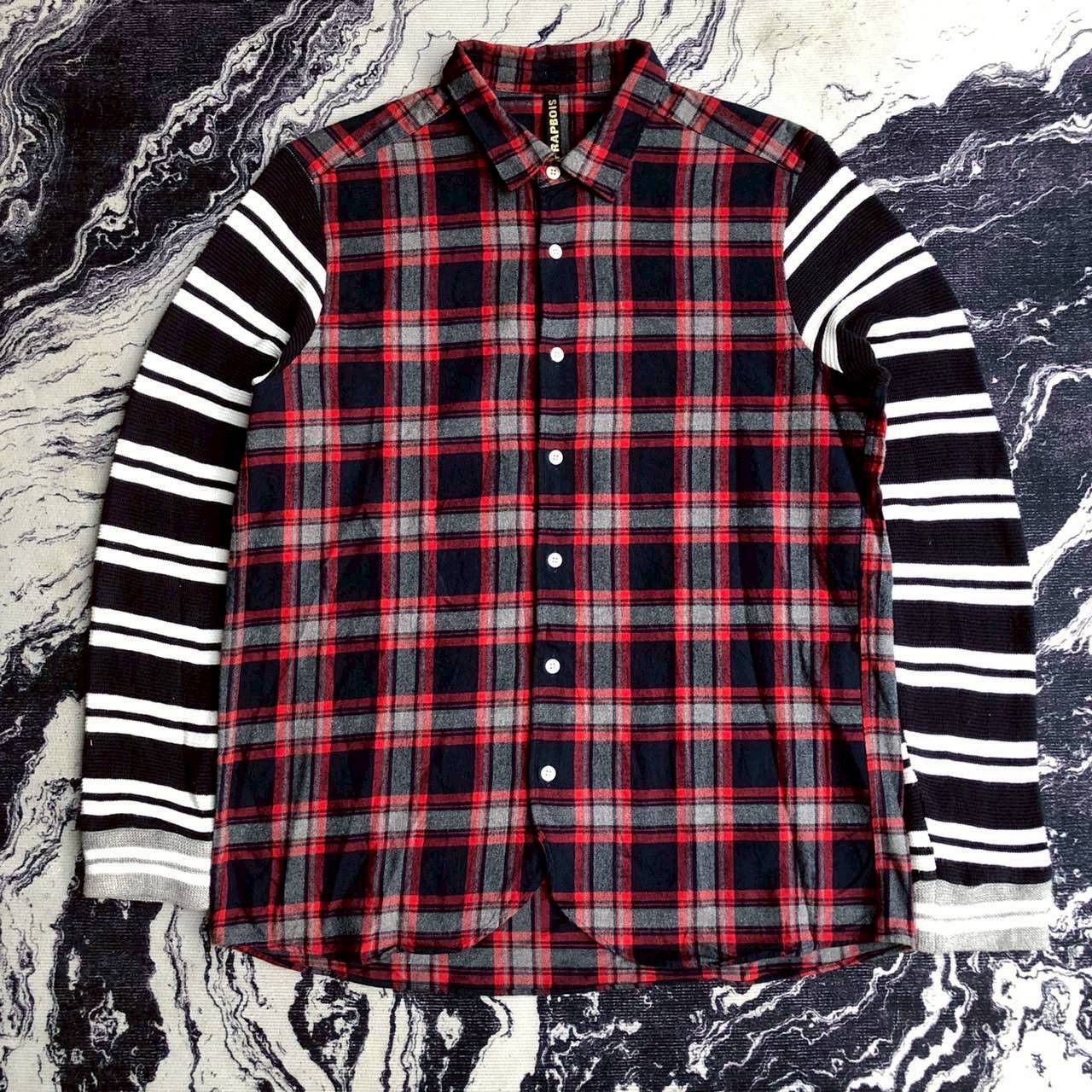 Frapbois FRAPBOIS by Issey Miyake Plaid × Stripe Hybrid Shirt Size US L / EU 52-54 / 3 - 1 Thumbnail