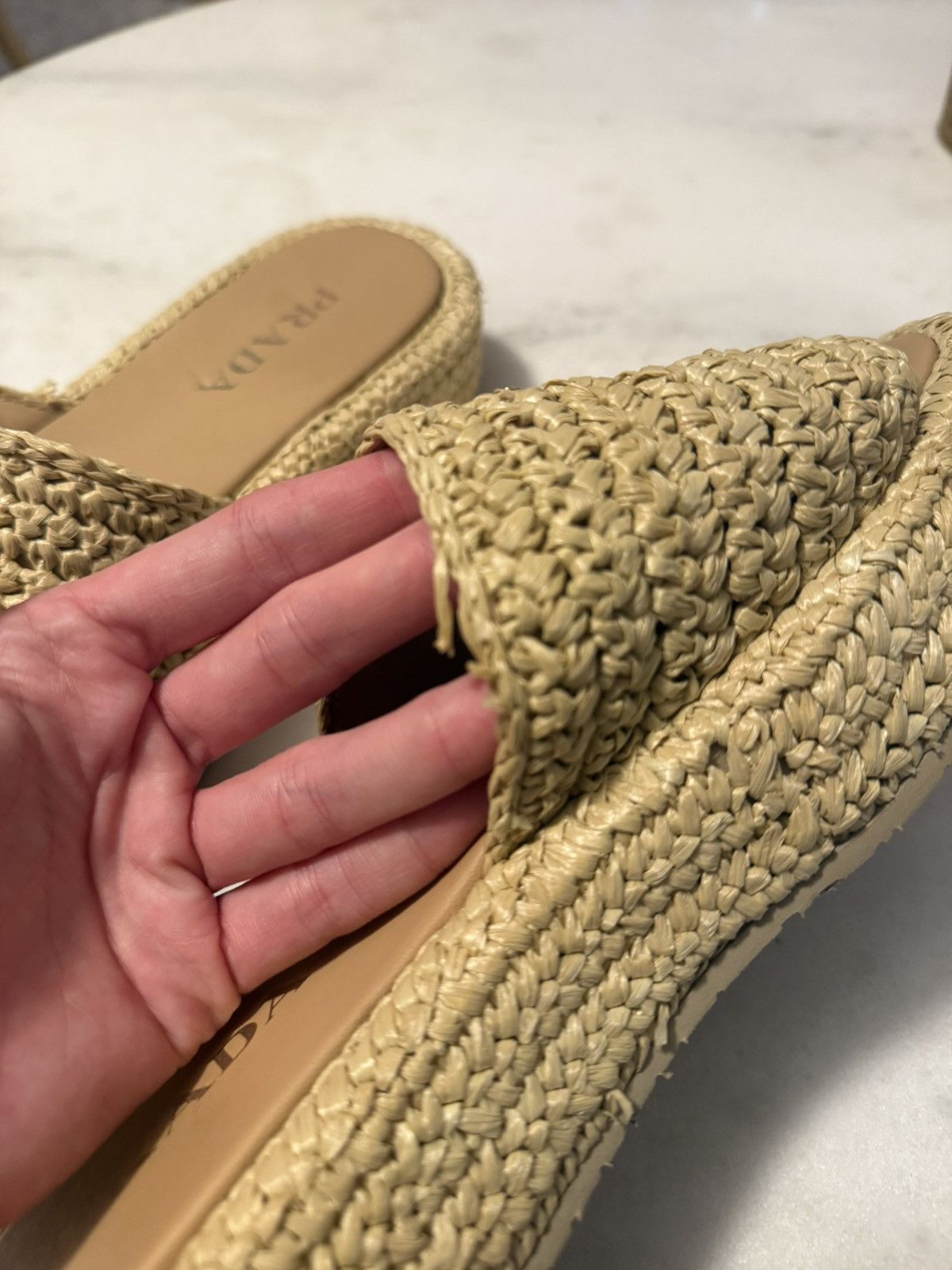 Prada Prada crochet flatforms slides Size US 10 / IT 40 - 3 Thumbnail