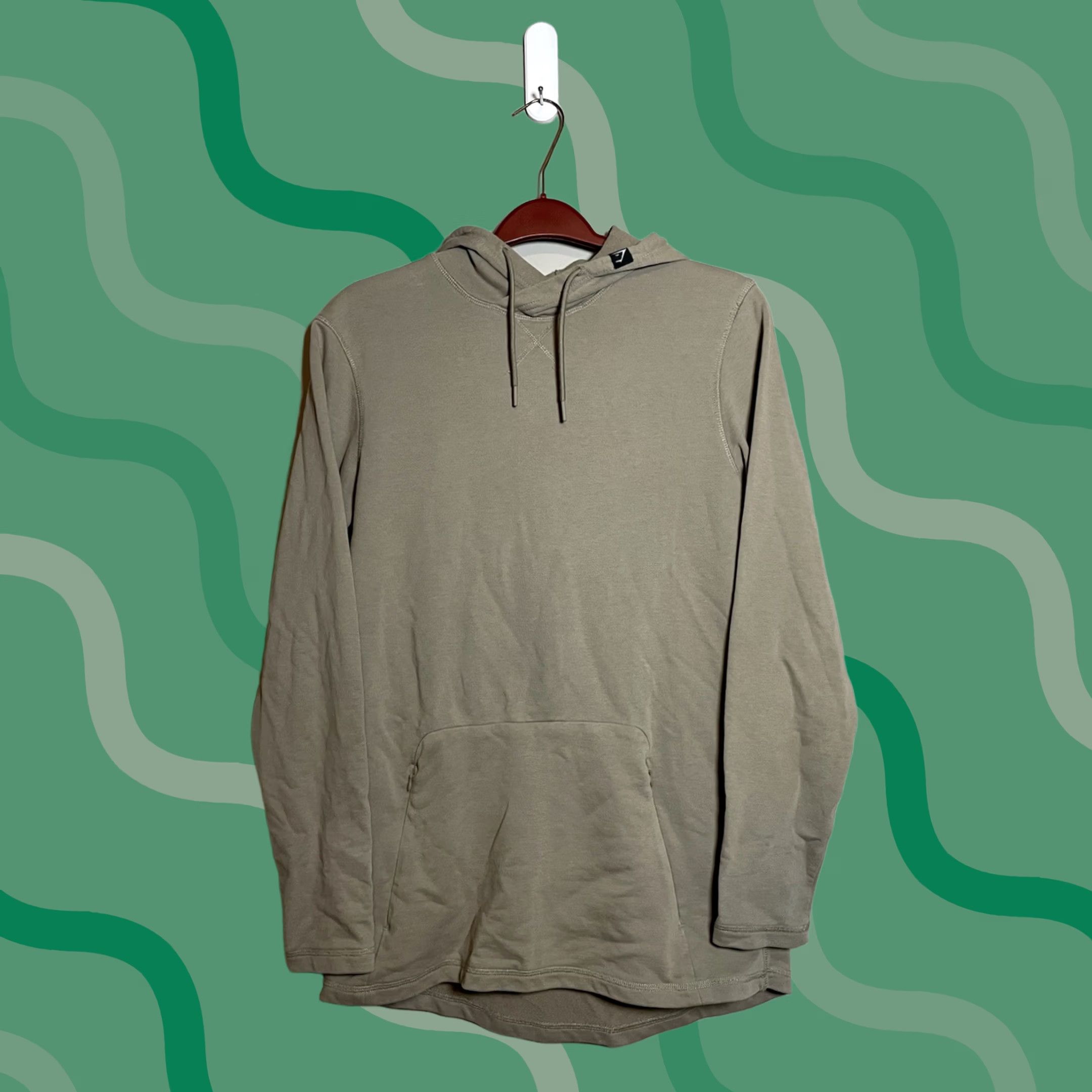 Gymshark VINTAGE Gymshark Hoodie Mens L Beige Pullover C469 Size US L / EU 52-54 / 3 - 1 Thumbnail