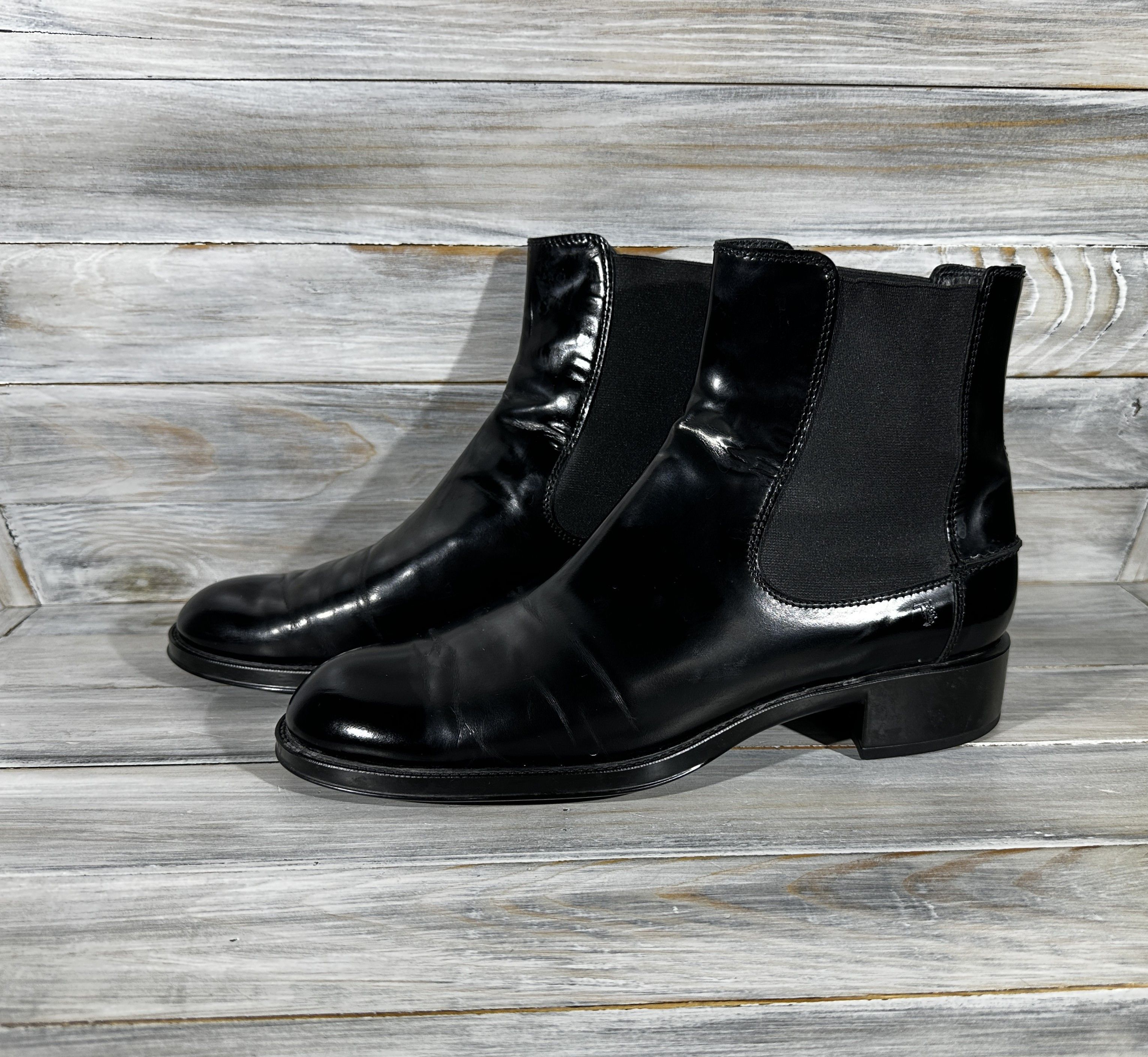 Leather × Tod's Tod's Women's Leather Chelsea Boots MadeInItaly Luxury Brand Size US 10 / IT 40 - 5 Thumbnail