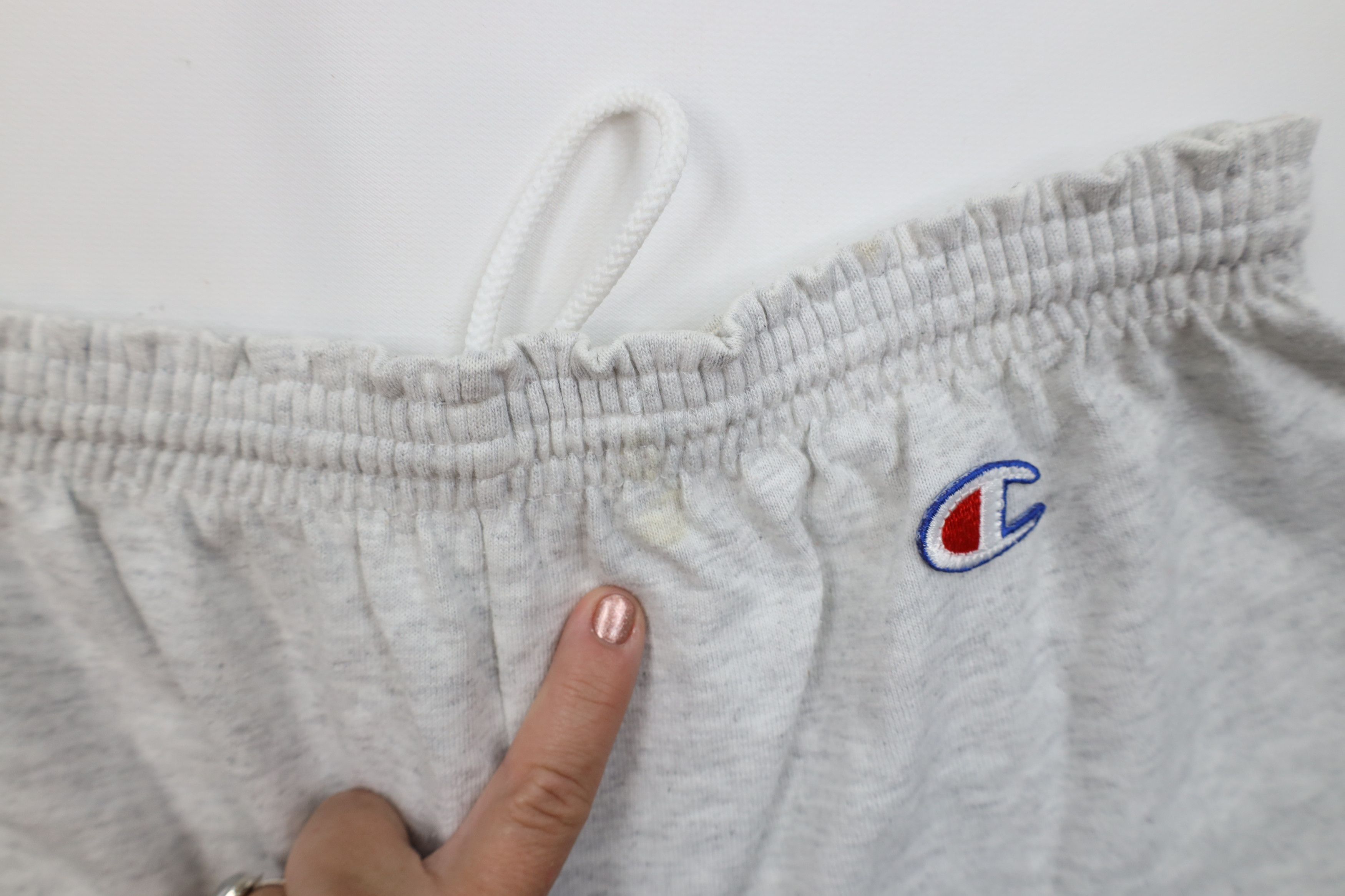 Champion Vintage 90s Champion Above Knee Shorts Heather Gray USA Size US 36 / EU 52 - 8 Thumbnail