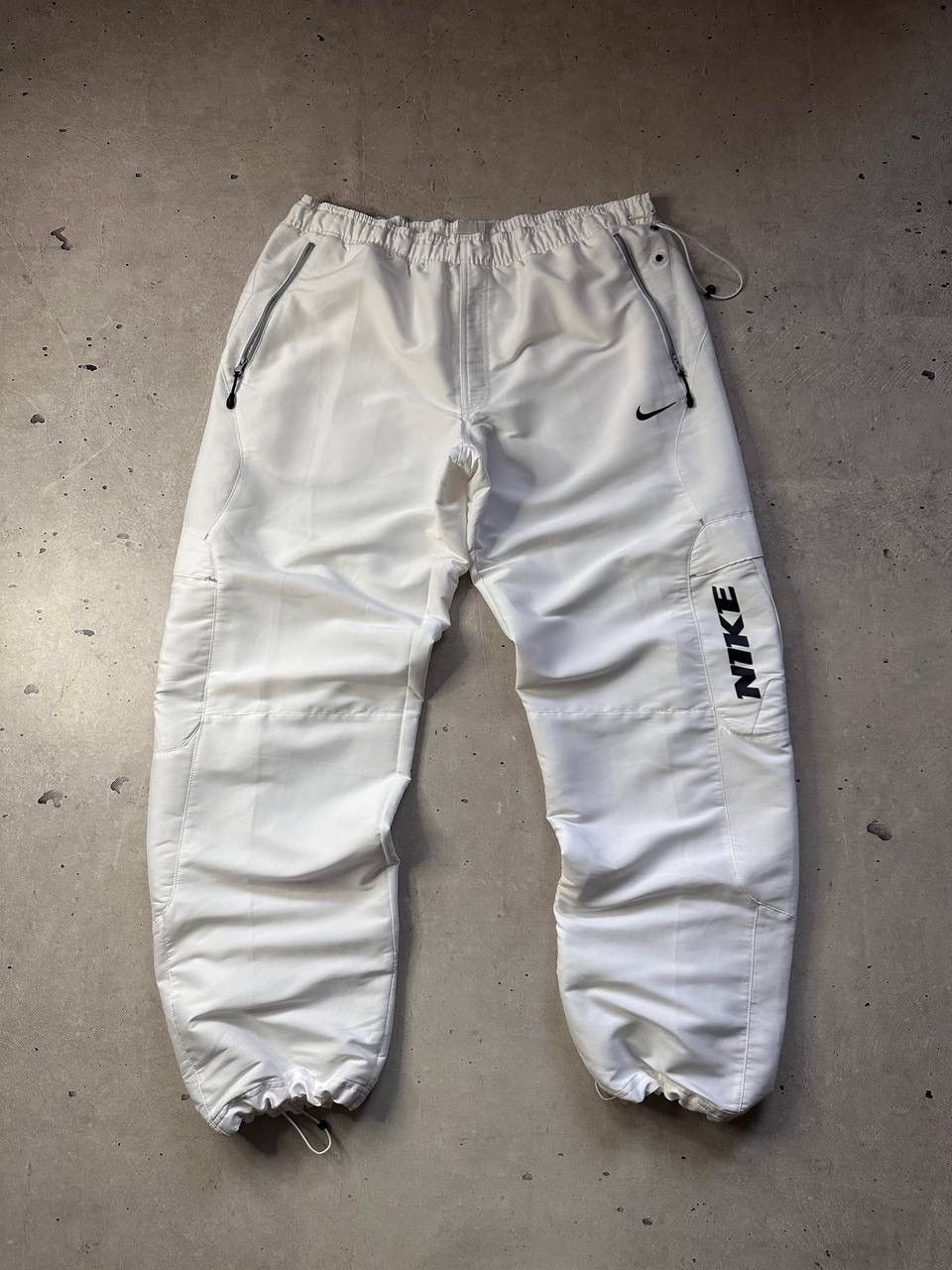 Nike The Athletic Dept White Tech Pants Vintage L Y2K Baggy