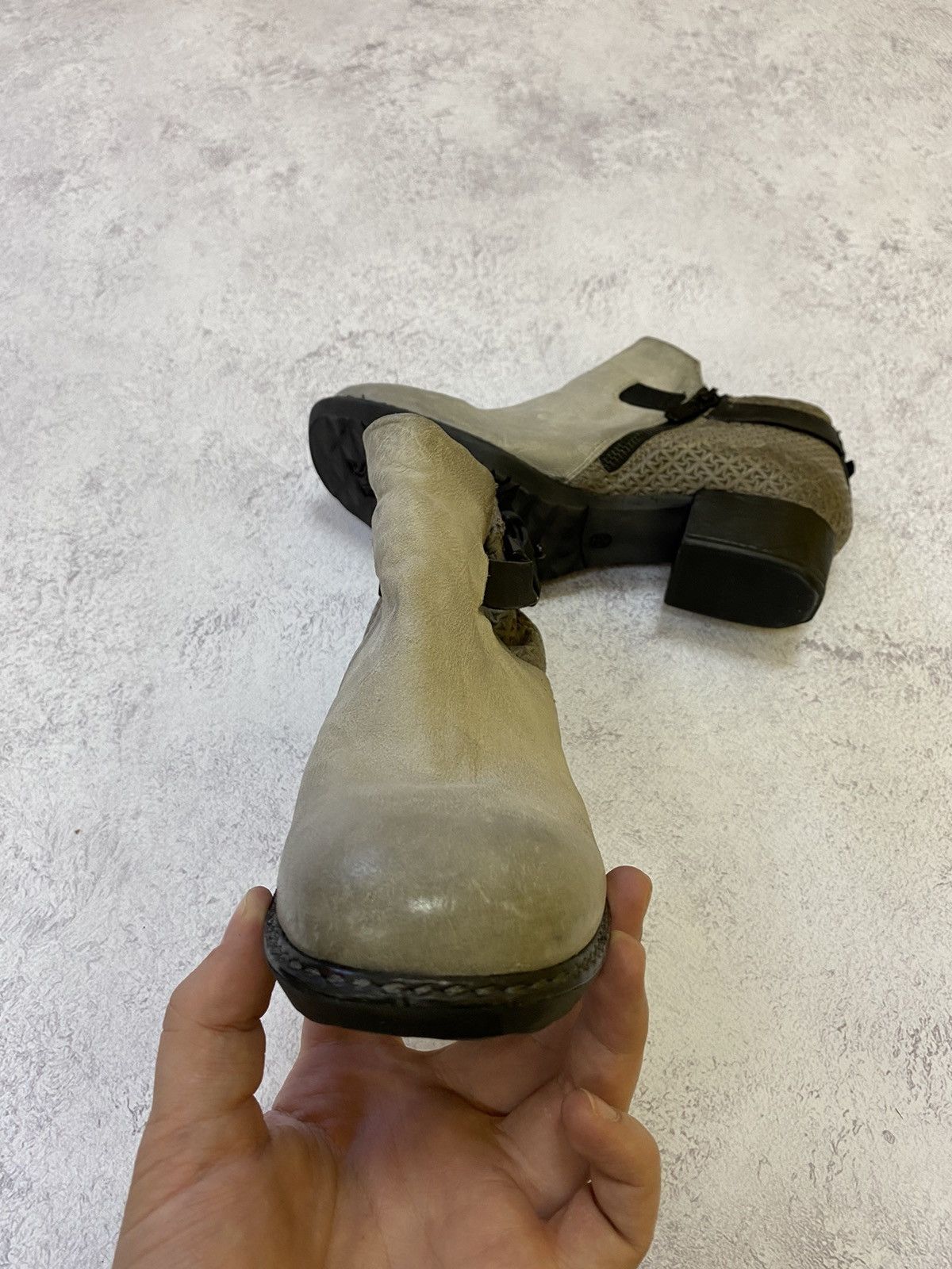 A.S.98 Womens A.S. 98 Distressed Grey Leather Shoes Size 38 Size US 8 / IT 38 - 5 Thumbnail