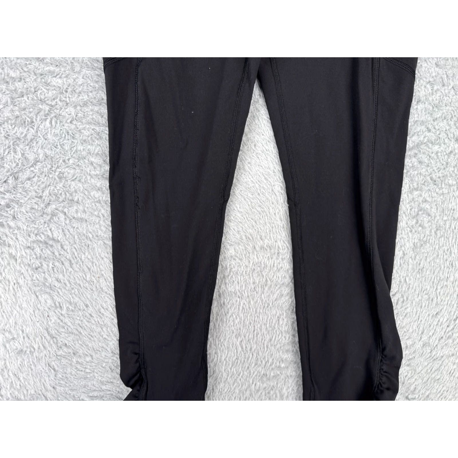 Lululemon Lululemon Women Pants 4 Black Speed Tight III Ruched 30" Running Yoga Activewear Size 27" / US 4 / IT 40 - 3 Thumbnail