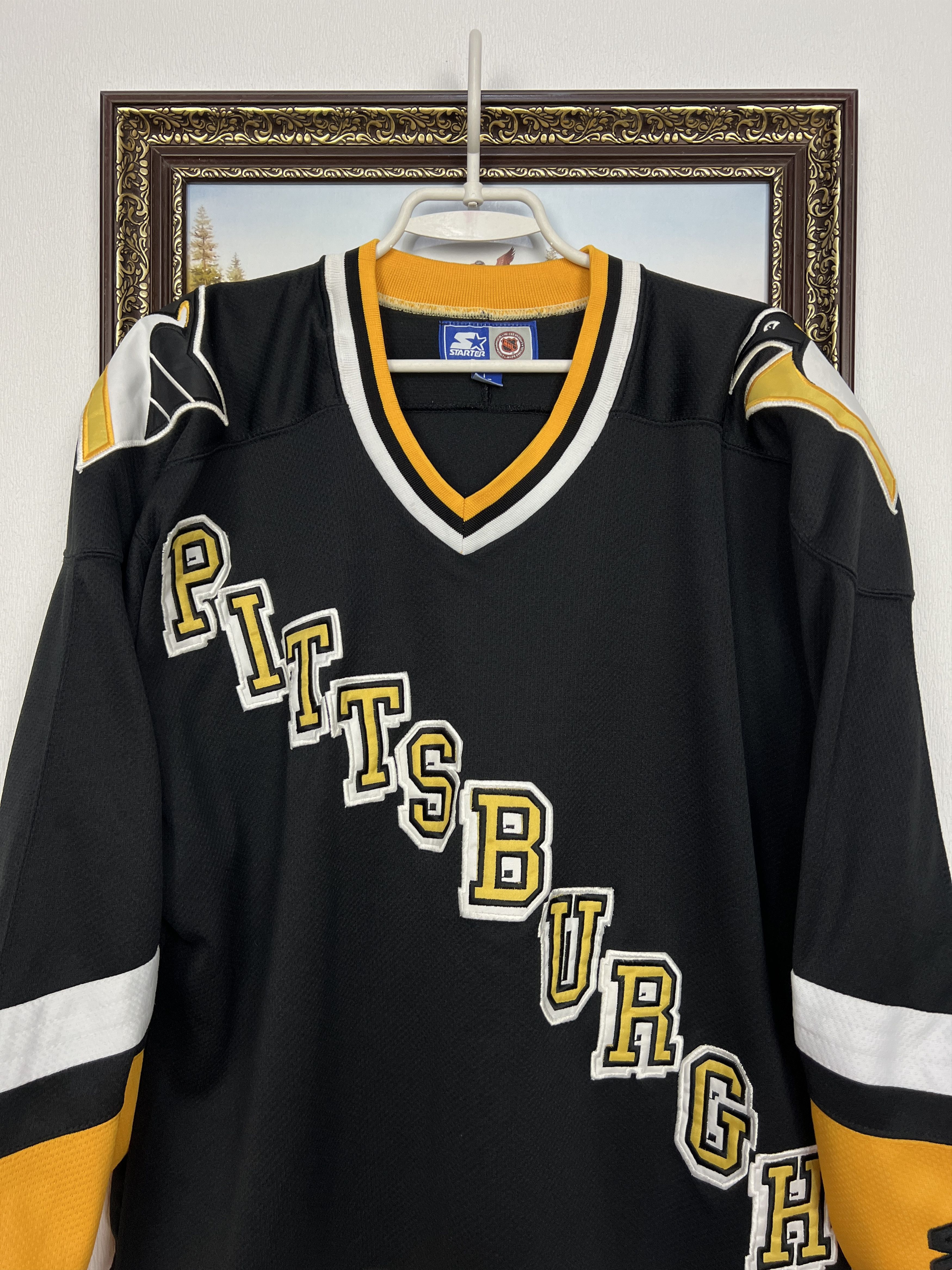 Starter Vintage 90's Starter Pittsburgh Penguins Hockey Jersey NHL Size US L / EU 52-54 / 3 - 2 Thumbnail