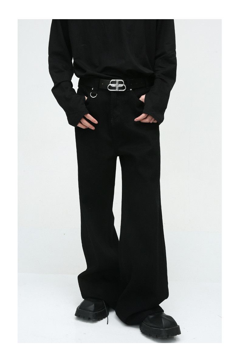 Japanese Brand American high street simple style black loose casual jeans Size US 32 / EU 48 - 2 Thumbnail