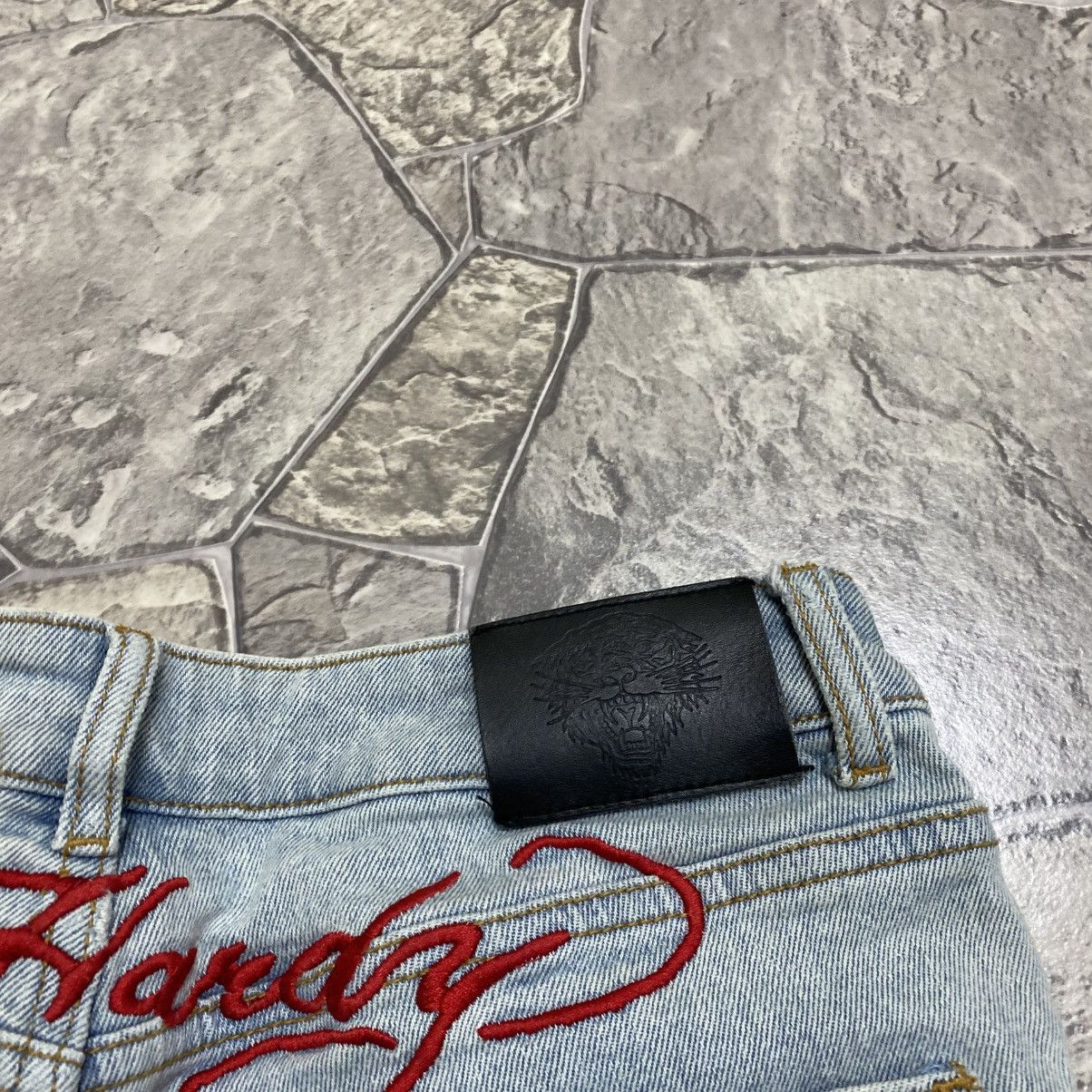 Ed Hardy Vintage Ed Hardy Flared Jeans y2k Size 31" - 5 Thumbnail