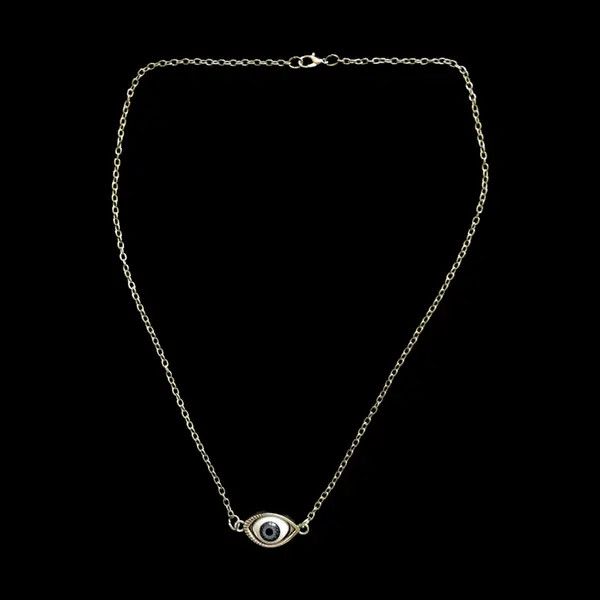 VIBE Eye Ball Necklace Punk Grunge Chain Size ONE SIZE - 3 Thumbnail