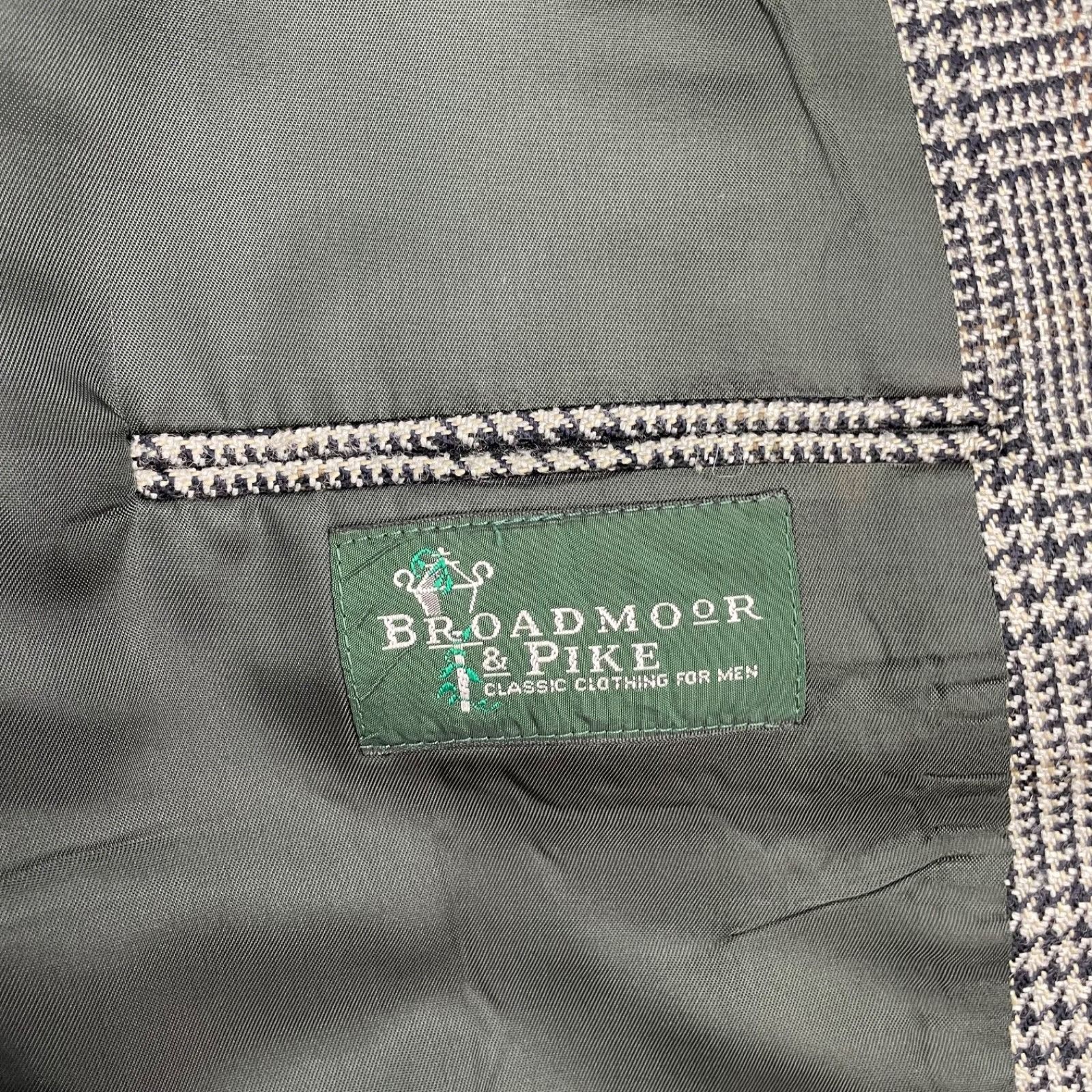 Nordstrom VTG Nordstrom x Broadmoor & Pike Men's 100% Wool Blazer Gray Size 46L - 6 Thumbnail