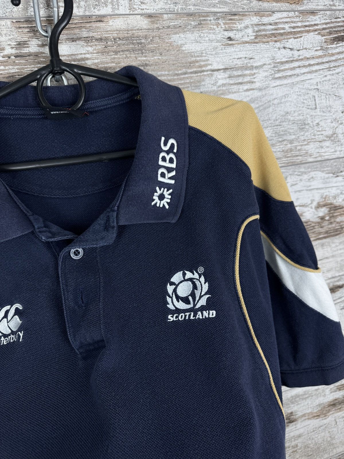 Vintage Mens Vintage Canterbury Scotland rugby polos T-shirt jersey Size US XL / EU 56 / 4 - 11 Thumbnail