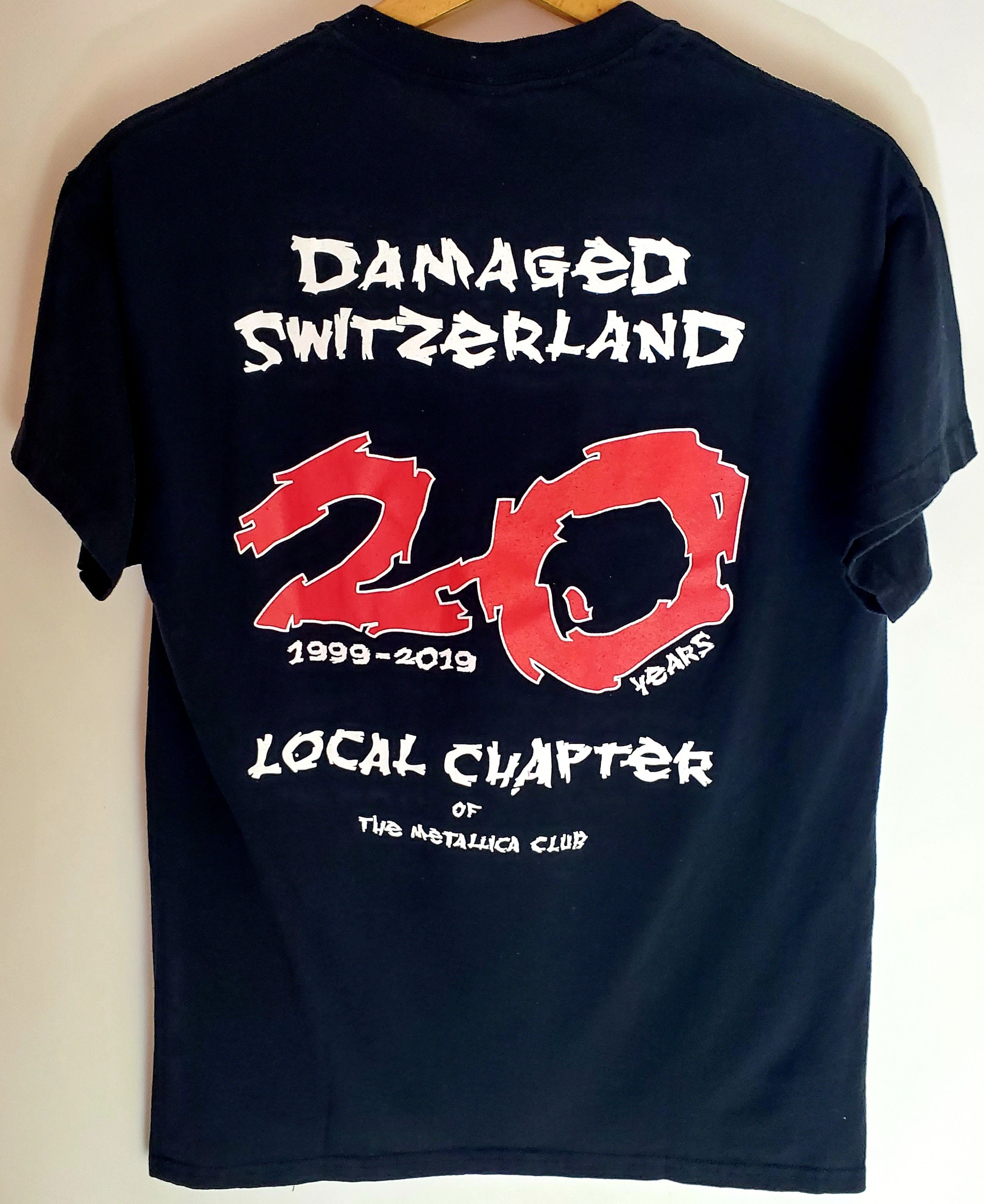 Band Tees Metallica damaged Switzerland Tshirt size M Size US M / EU 48-50 / 2 - 2 Thumbnail
