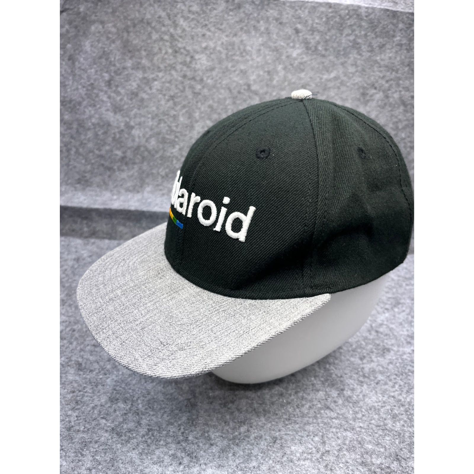 Polaroid Polaroid Hat Cap Snap Back Adult One Size Black Gray 100% Cotton Camera Size ONE SIZE - 4 Thumbnail