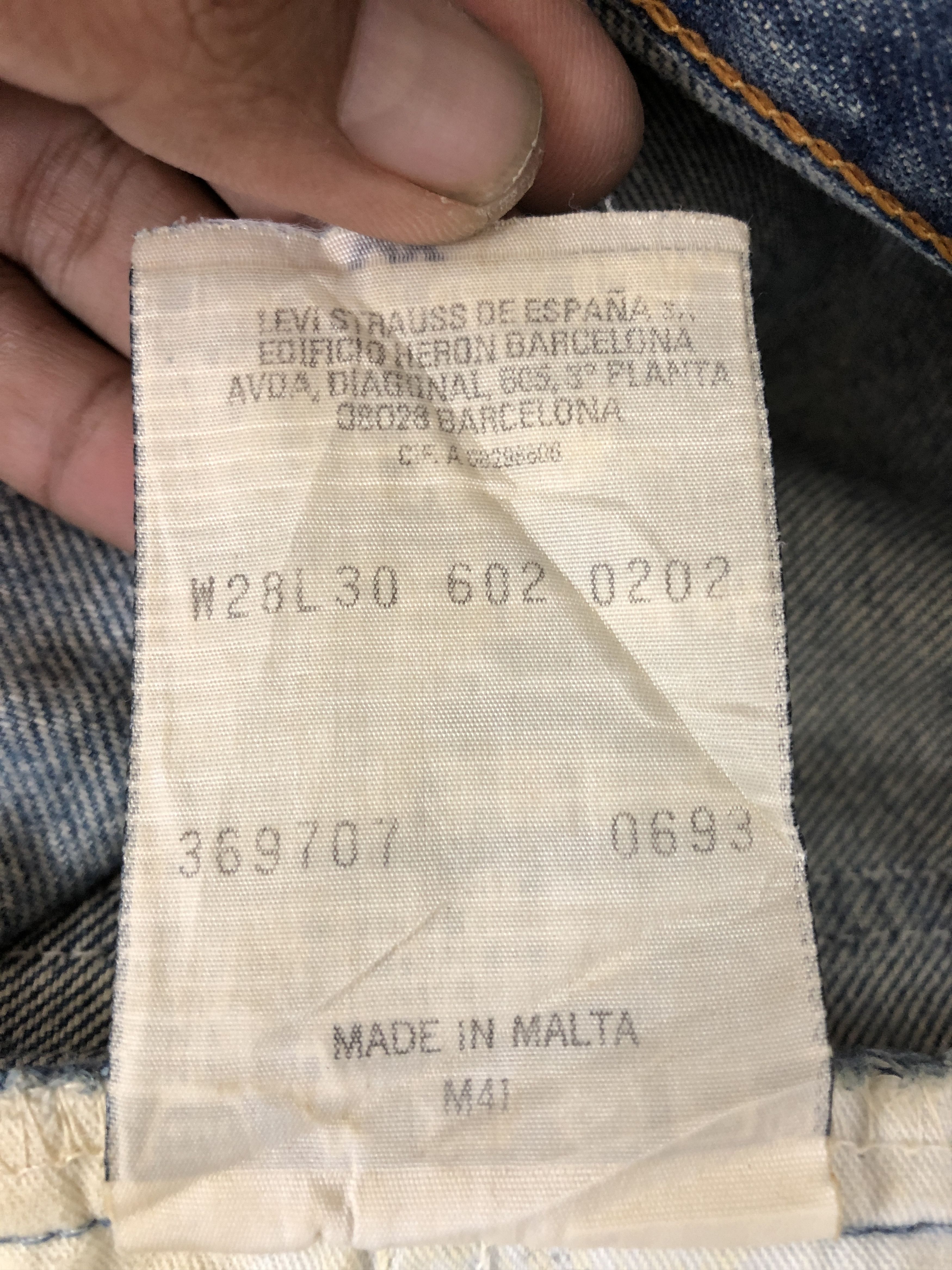 Levi's Vintage Levis 602 Orange Tab Jeans Levi's Stone Wash Denim Size 28" / US 6 / IT 42 - 8 Thumbnail