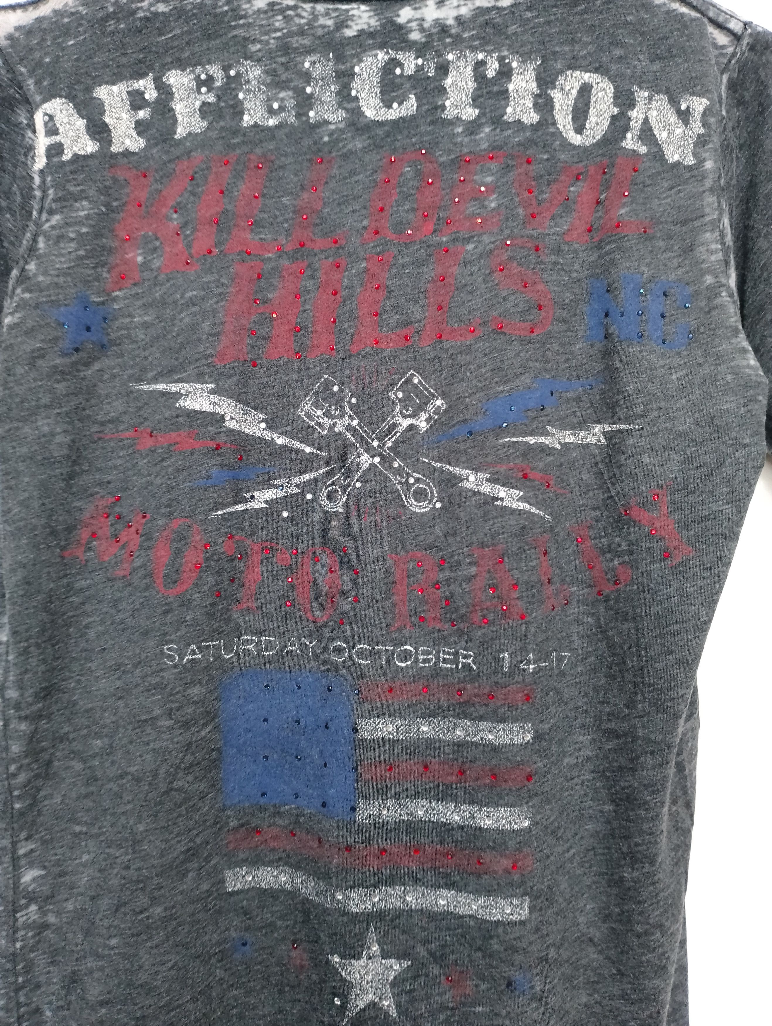 Affliction × Haunted Mound AFFLICTION American Eagles Y2k Tee Size S / US 4 / IT 40 - 3 Thumbnail