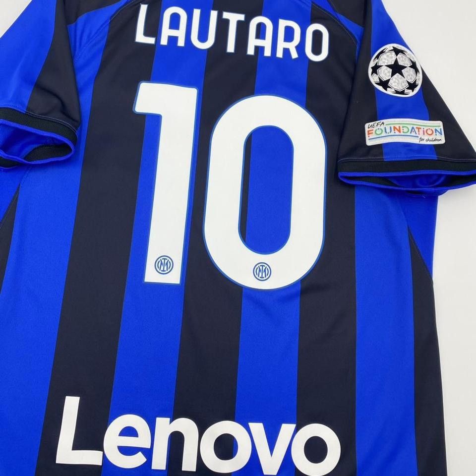 Nike Inter Milan Lautaro Martinez 2022 23 home UCL Jersey Size US L / EU 52-54 / 3 - 5 Thumbnail