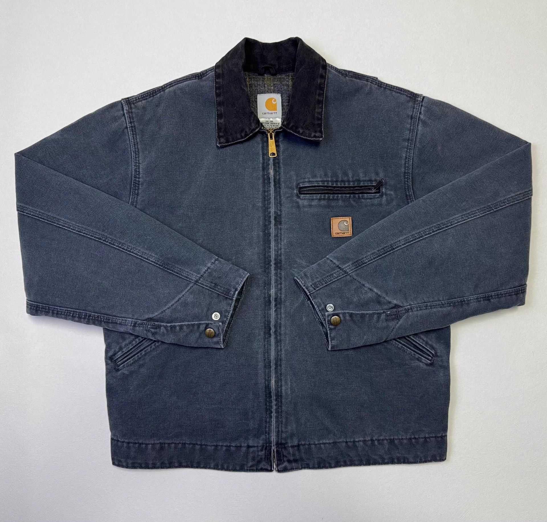 Carhartt Vtg Carhartt J97 Gasoline Blue M M.L. Detroit Jkt Size US M / EU 48-50 / 2 - 1 Thumbnail