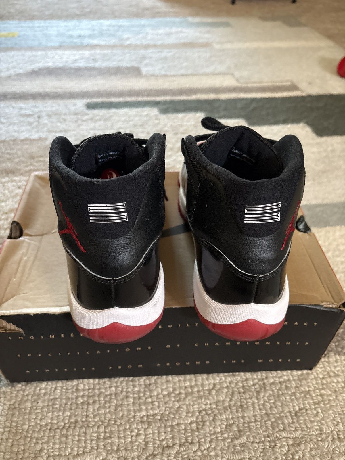 Jordan Brand Air Jordan 11 Retro ‘Bred’ 2019 Size US 10 / EU 43 - 4 Thumbnail