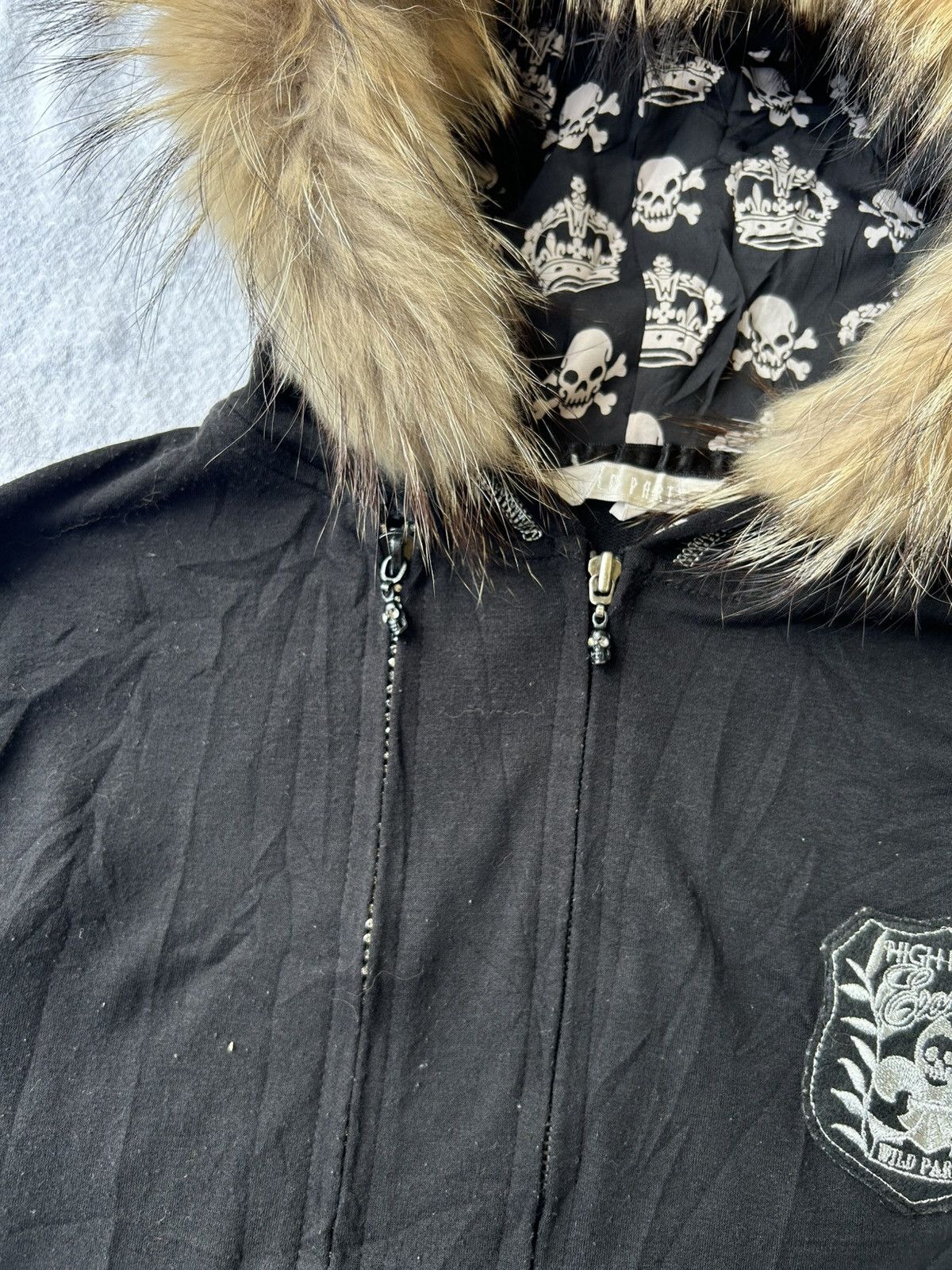 Japanese Brand Wild party double zipper skull hoodie ifsixwasnine lgb Size US M / EU 48-50 / 2 - 8 Thumbnail