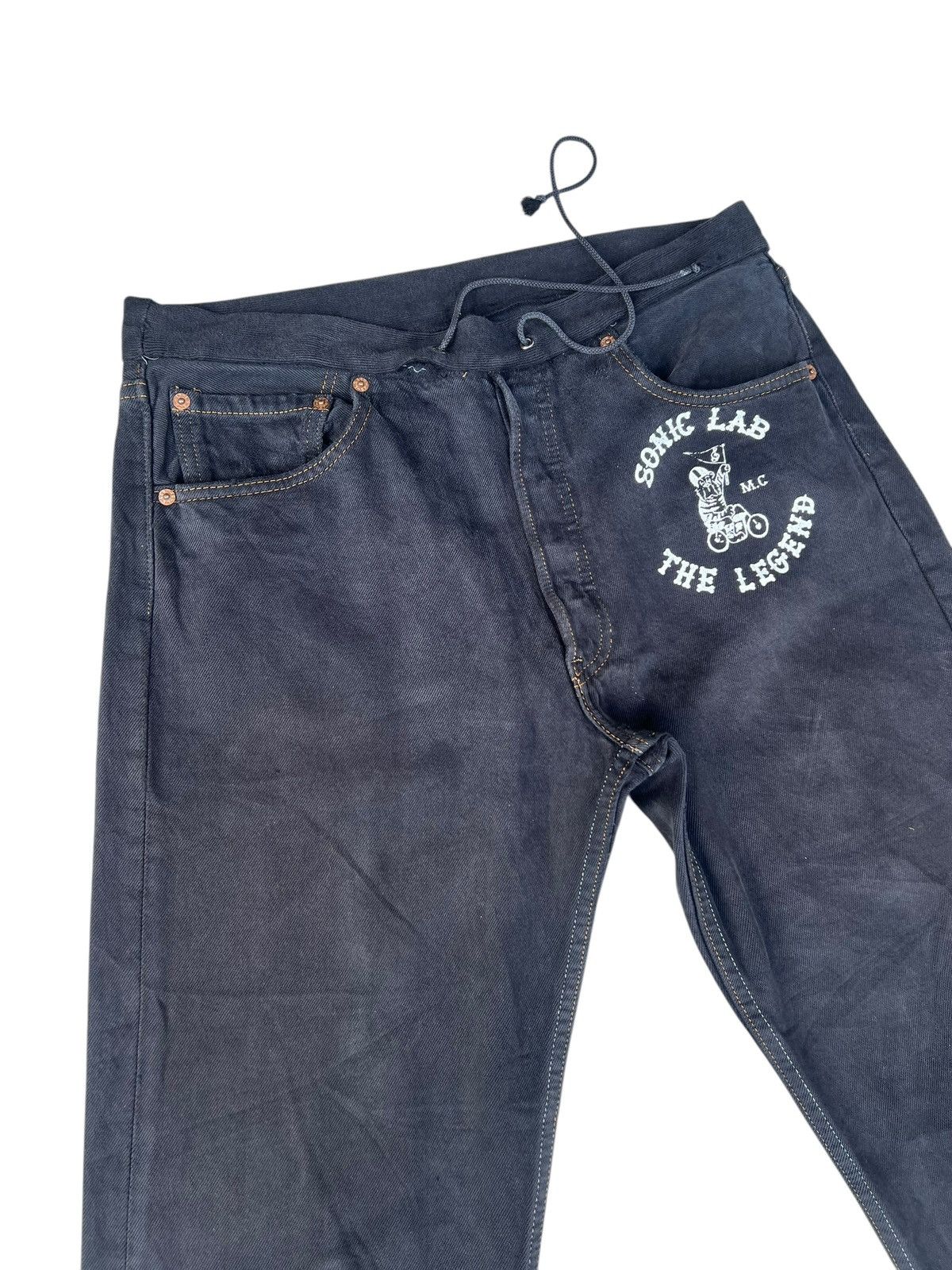 Sonic Lab Sonic Lab Japan X Levi’s 501 Reconstructed Denim Jeans Size US 30 / EU 46 - 8 Thumbnail