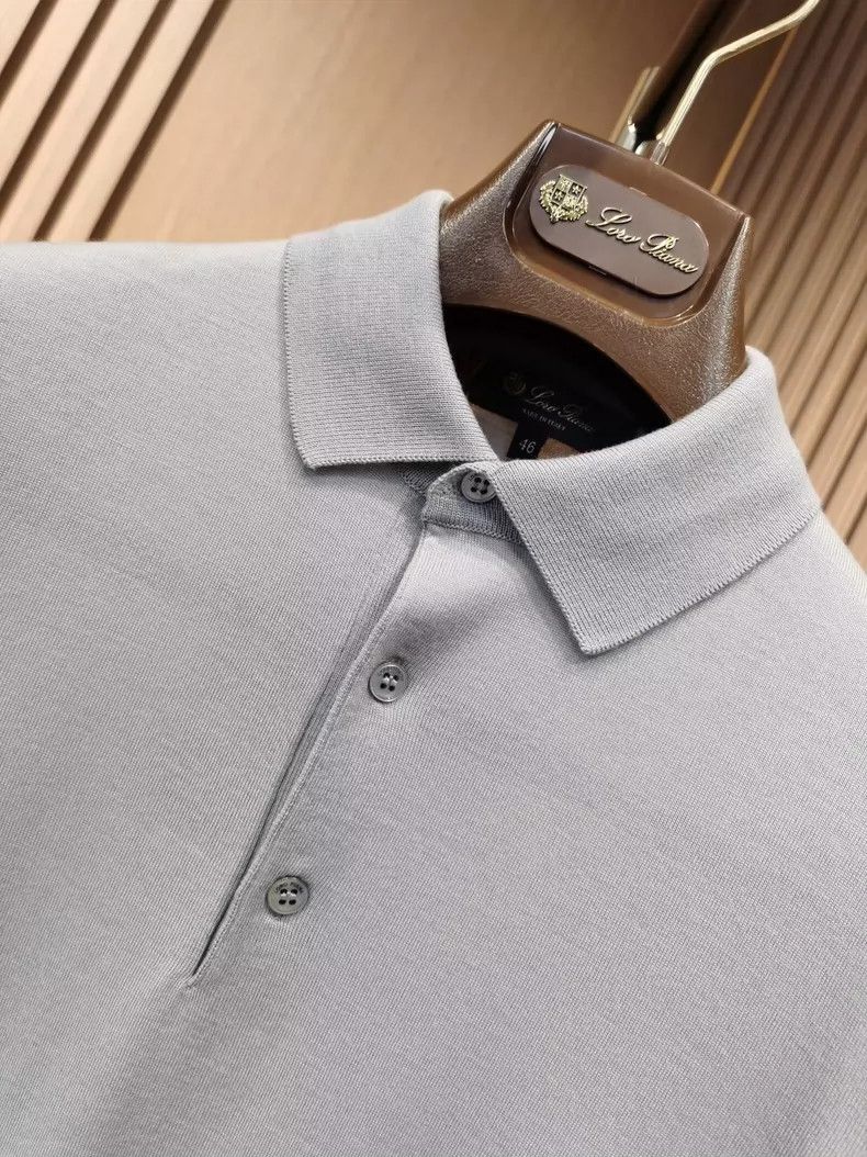 Loro Piana LORO PIANA Sheared wool for knit Polo shirt Size US L / EU 52-54 / 3 - 7 Thumbnail