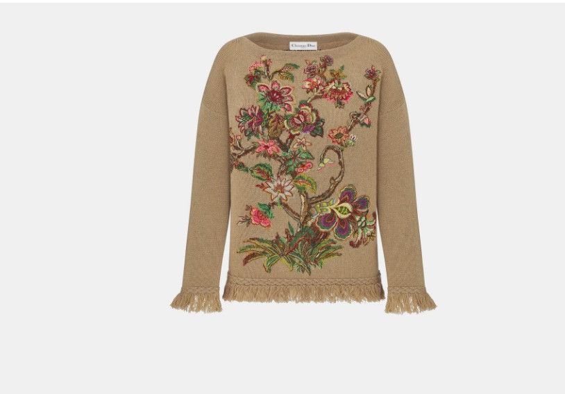 o1w1db10325 414S0 Embroidered Sweater in Multicolor