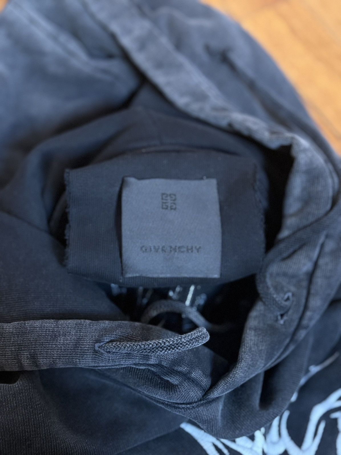 Designer × Givenchy Givenchy Washed Black Hoodie Size M Size US M / EU 48-50 / 2 - 12 Thumbnail