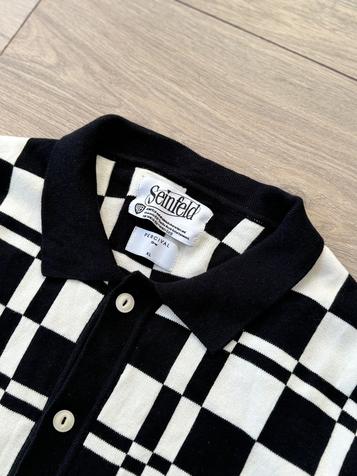 Percival Percival Seinfeld Knit Polo Size XL Size US XL / EU 56 / 4 - 4 Thumbnail
