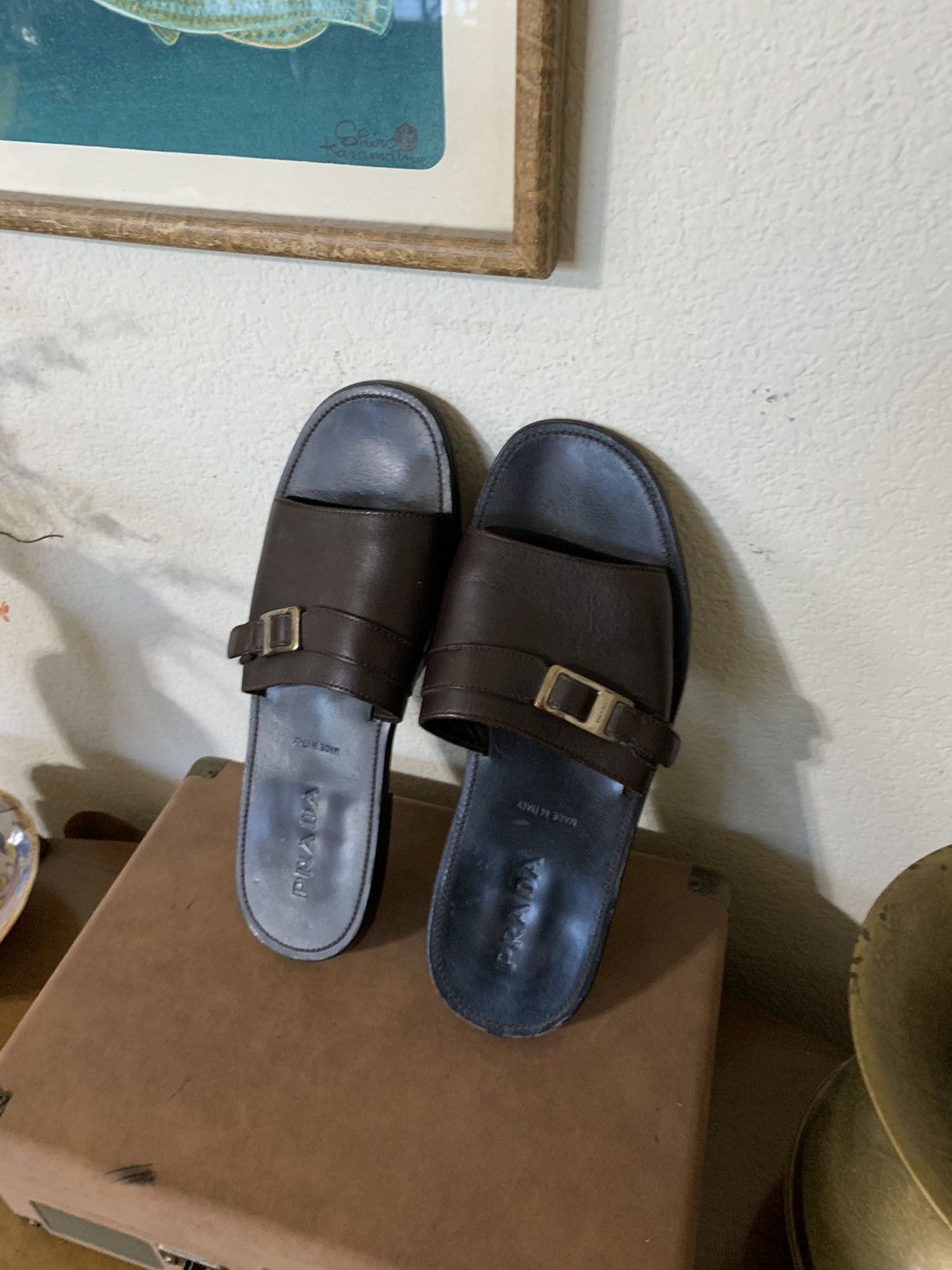 Prada Novo Calf sandals style # 2X1969 Size US 11 / EU 44 - 9 Thumbnail