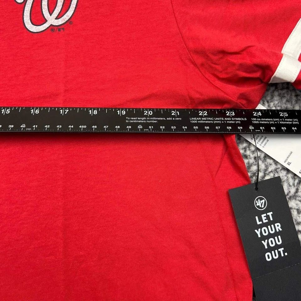 47 Brand Washington Nationals Shirt Men Short Sleeve Cotton New XL Size US XL / EU 56 / 4 - 4 Thumbnail