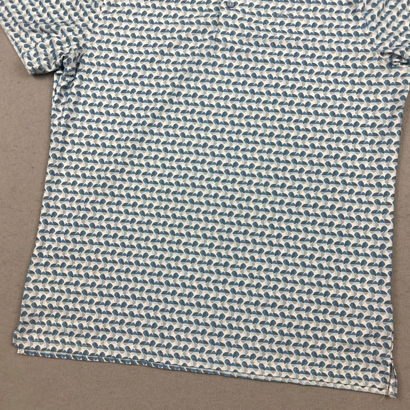Ben Sherman Ben Sherman Polo Shirt Men M Blue Geometric Logo Embroidered Golf Sport Shirt Size US M / EU 48-50 / 2 - 3 Thumbnail