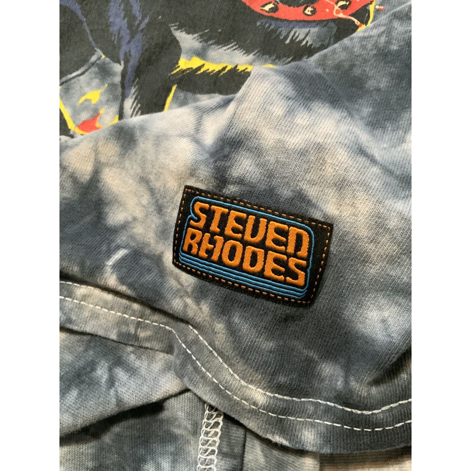 RHODE Steven Rhodes Mommy Can We Keep Him Three Headed Dog Graphic Tie Dye T-Shirt Sz. M Mens Shirt M Multicolor Dog Three Headed Steven Rhodes Size US M / EU 48-50 / 2 - 6 Thumbnail